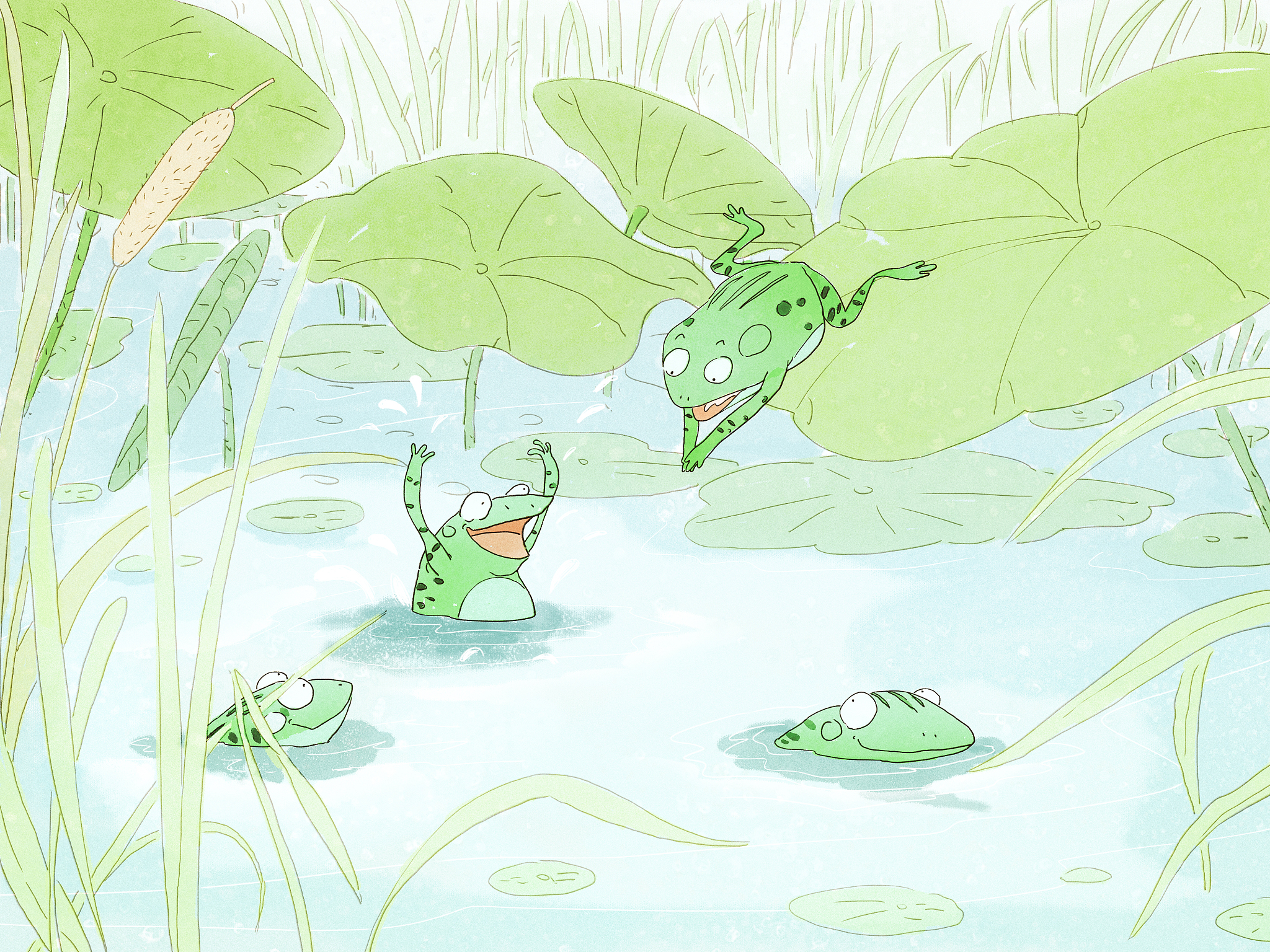 写个小青蛙的故事