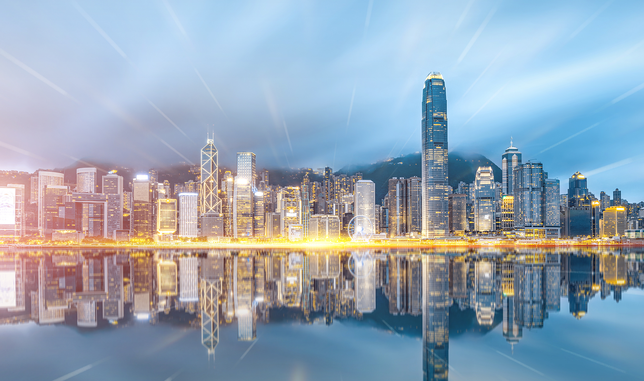 香港城市建筑科技光效