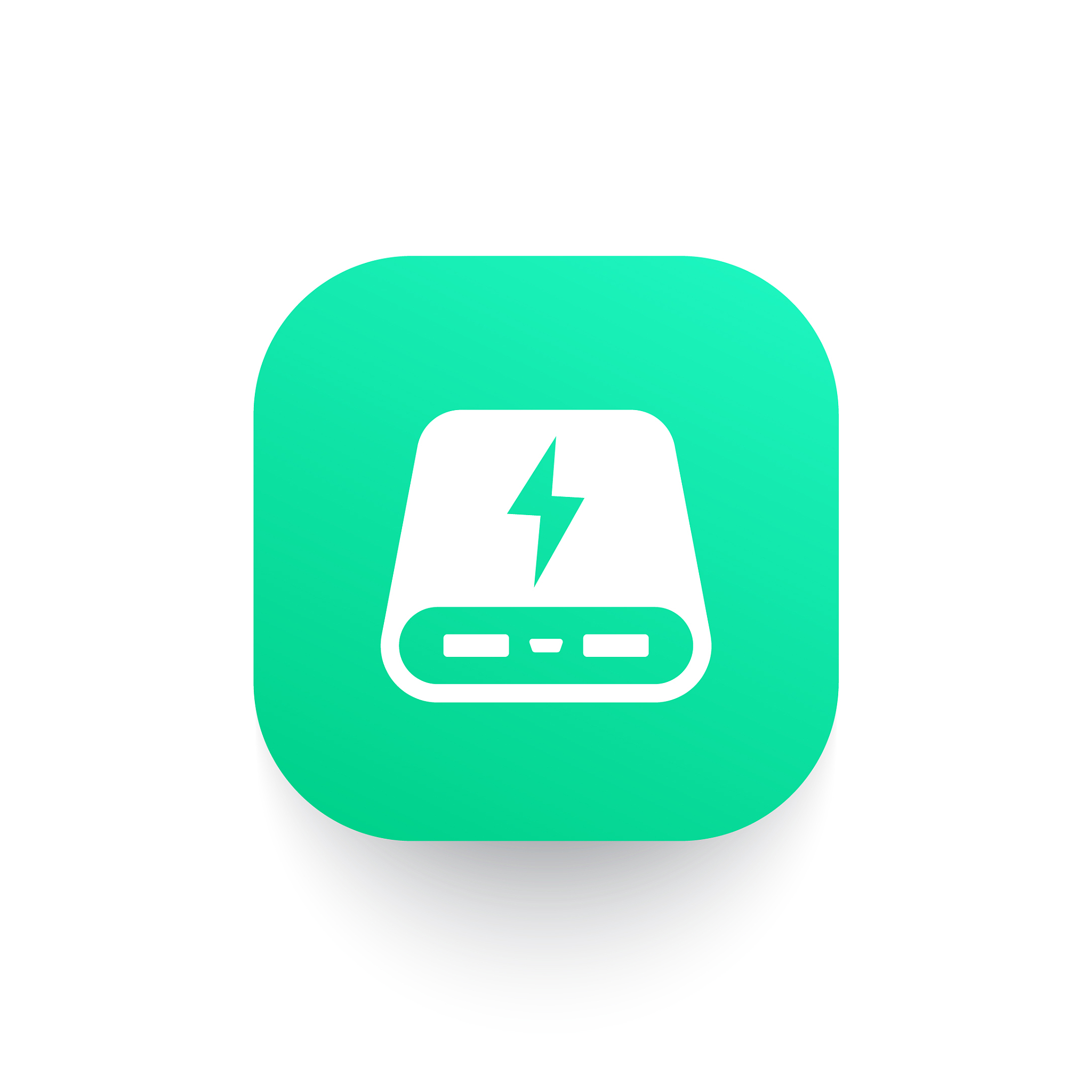 power bank icon portable charger pictogram