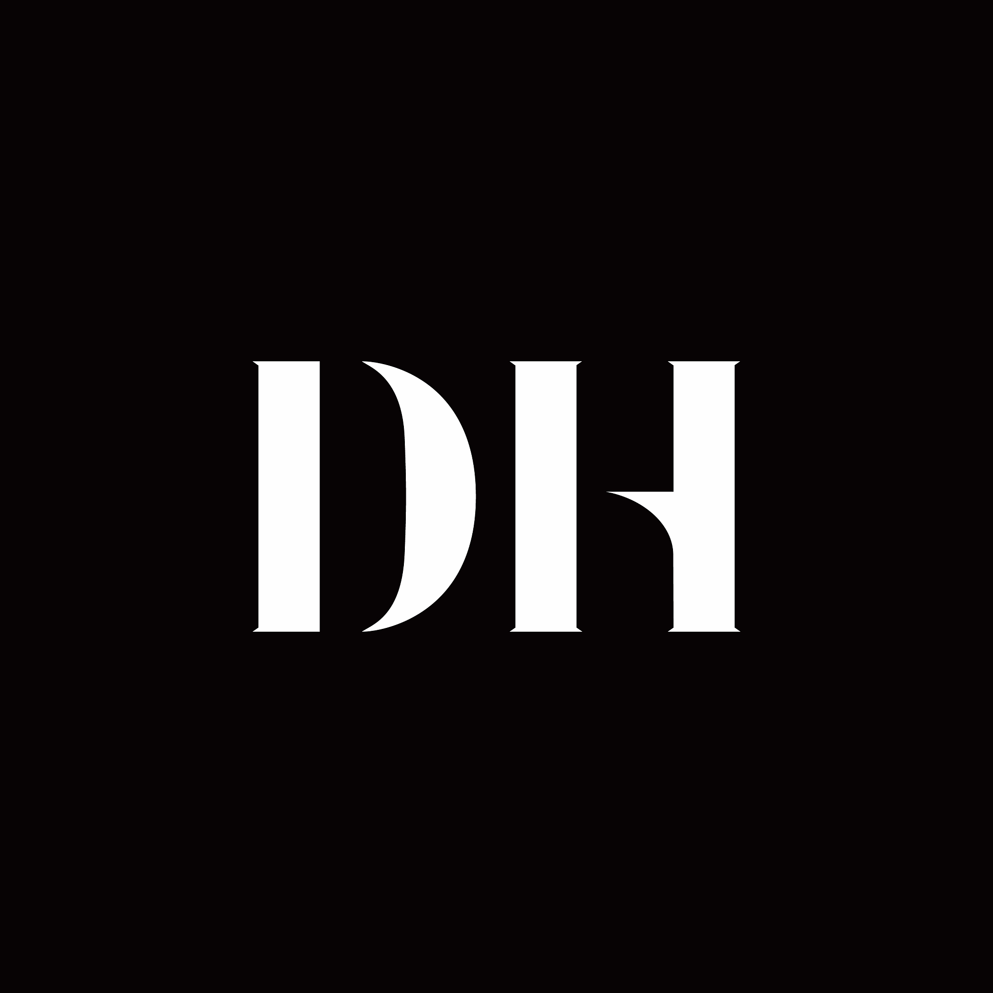 dh logo letter initial logo designs template