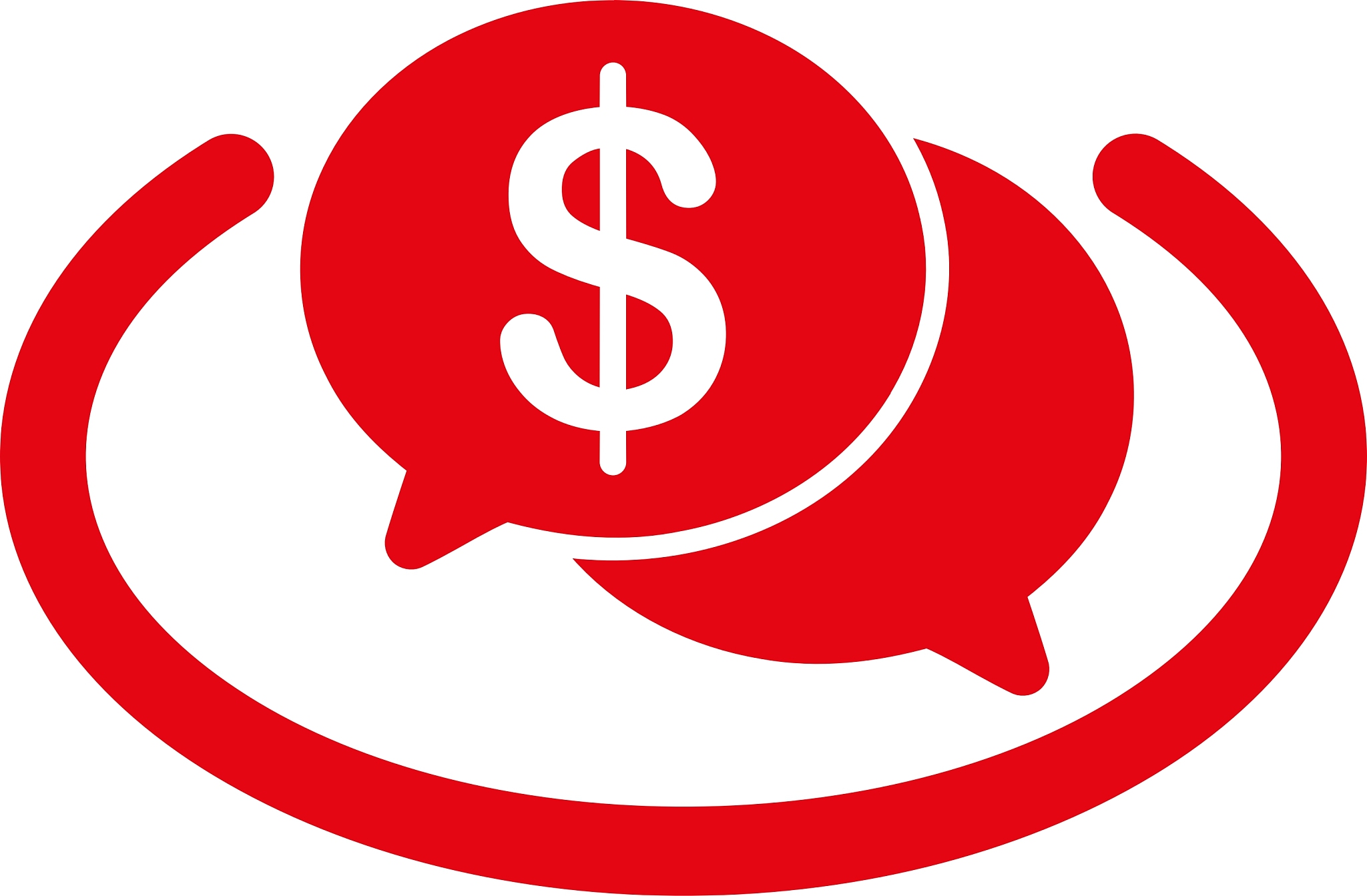 financial network icon from business bicolor set