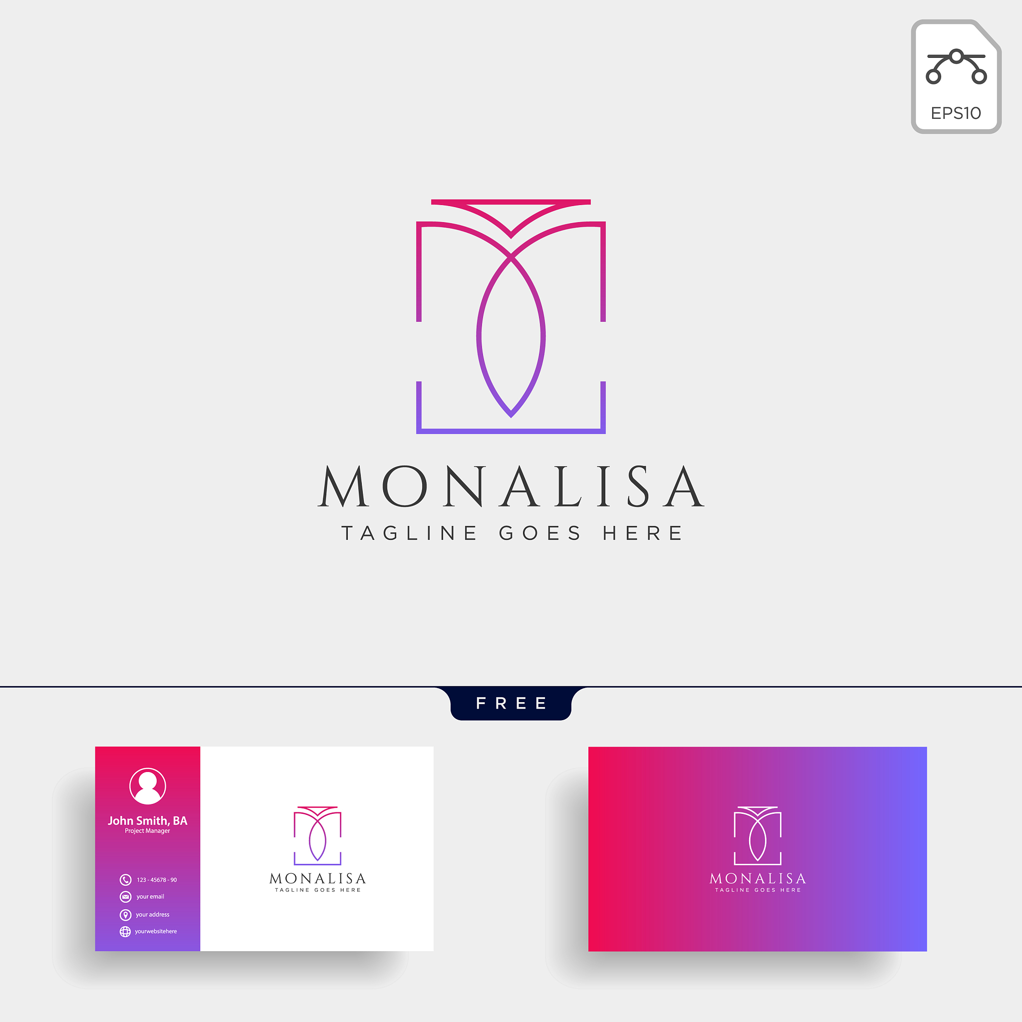 m initial beauty cosmetic line art logo template