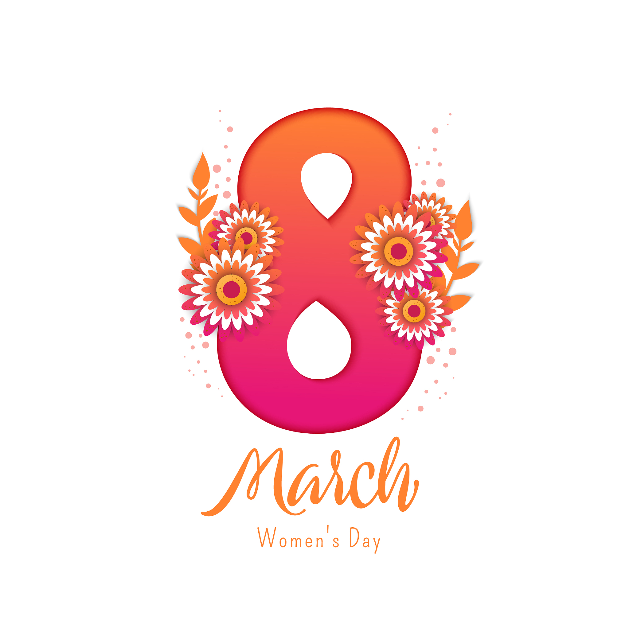 bright spring banner international womens day