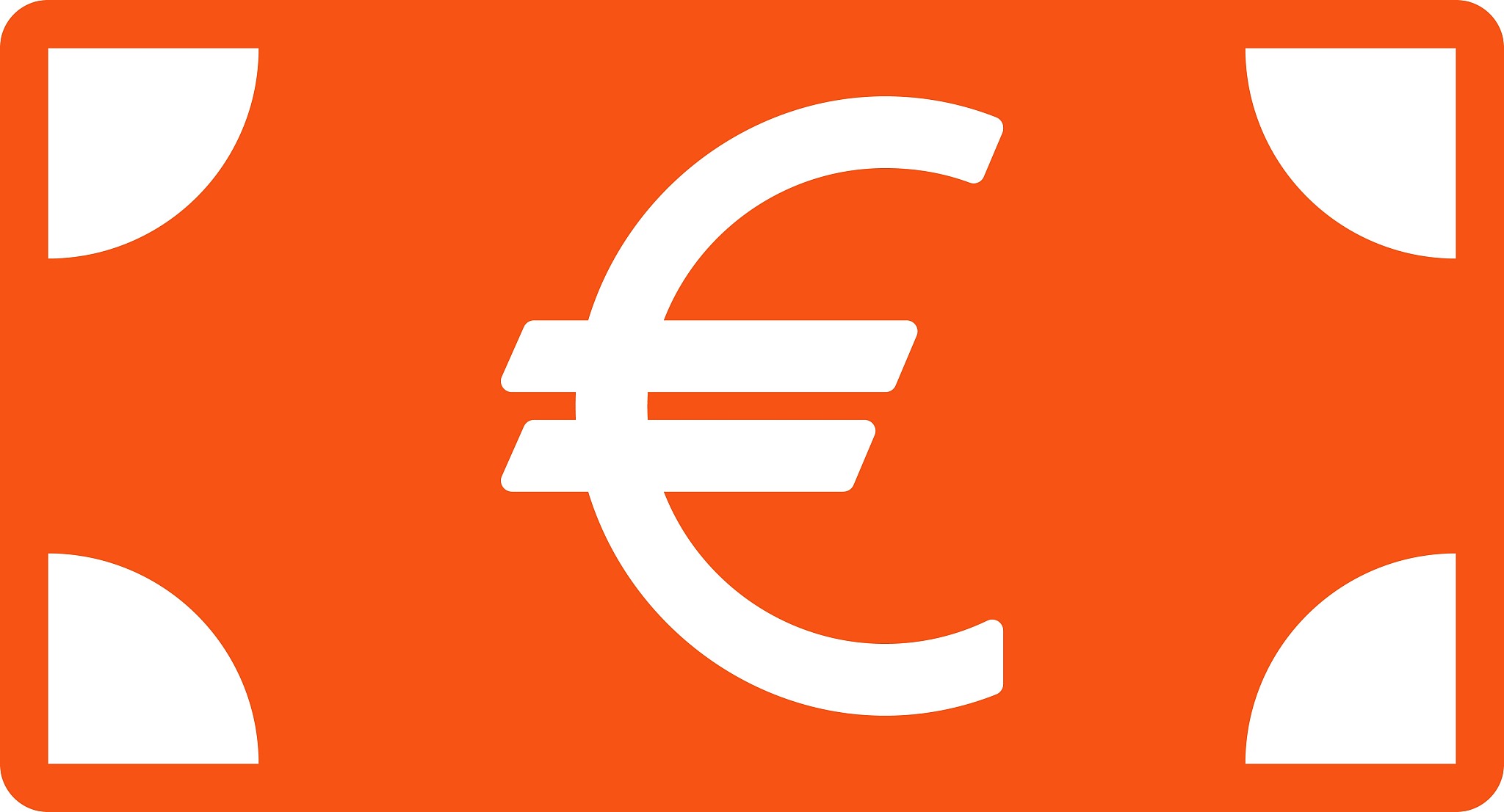 euro banknote icon from business bicolor set