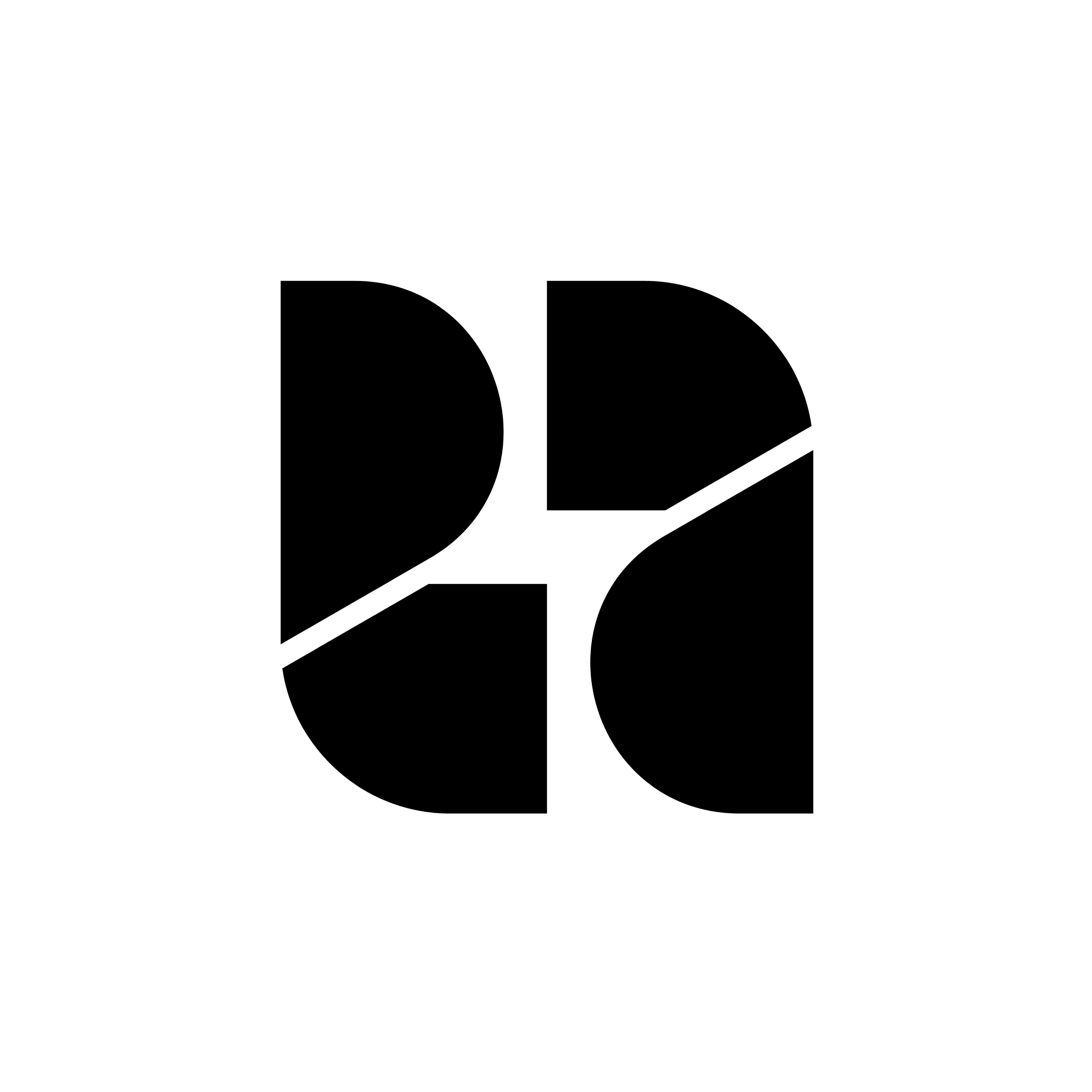 black abstract logo