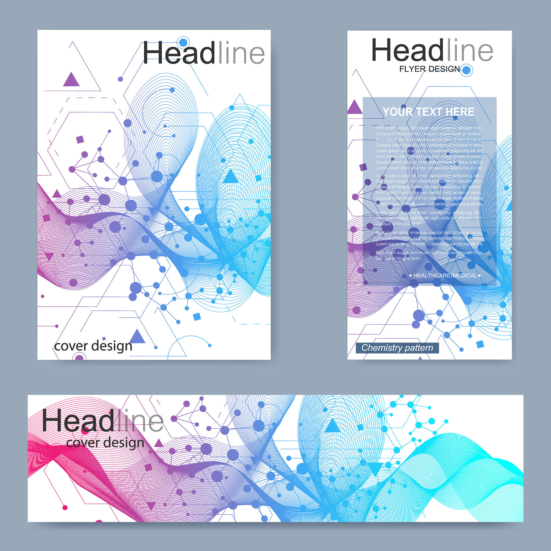 set flyer brochure size a4 templatebanner
