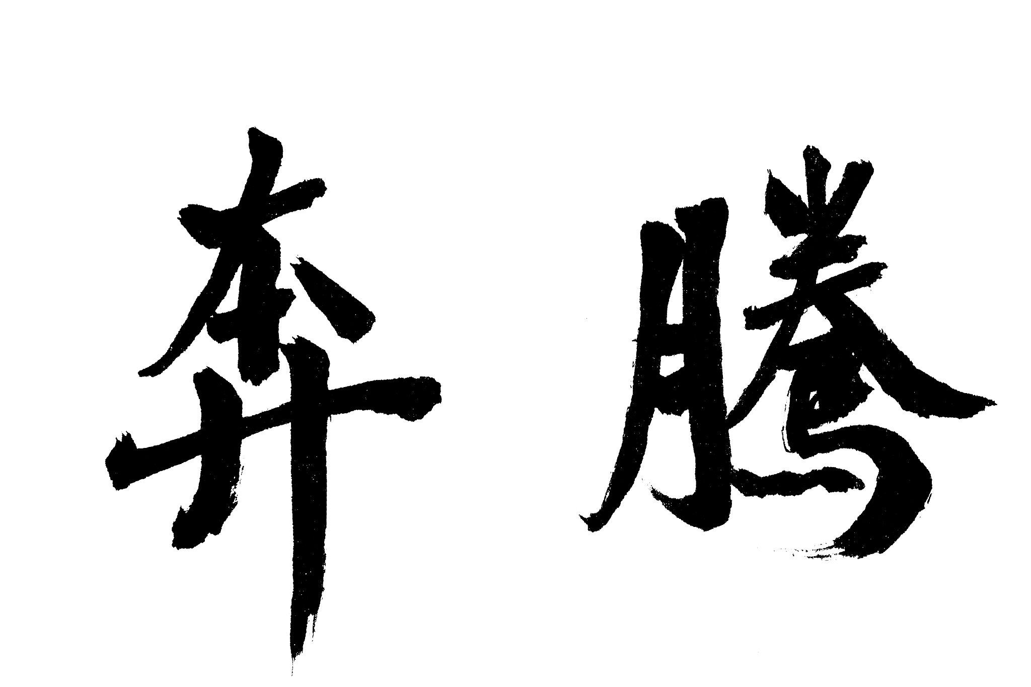 中国书法奔腾