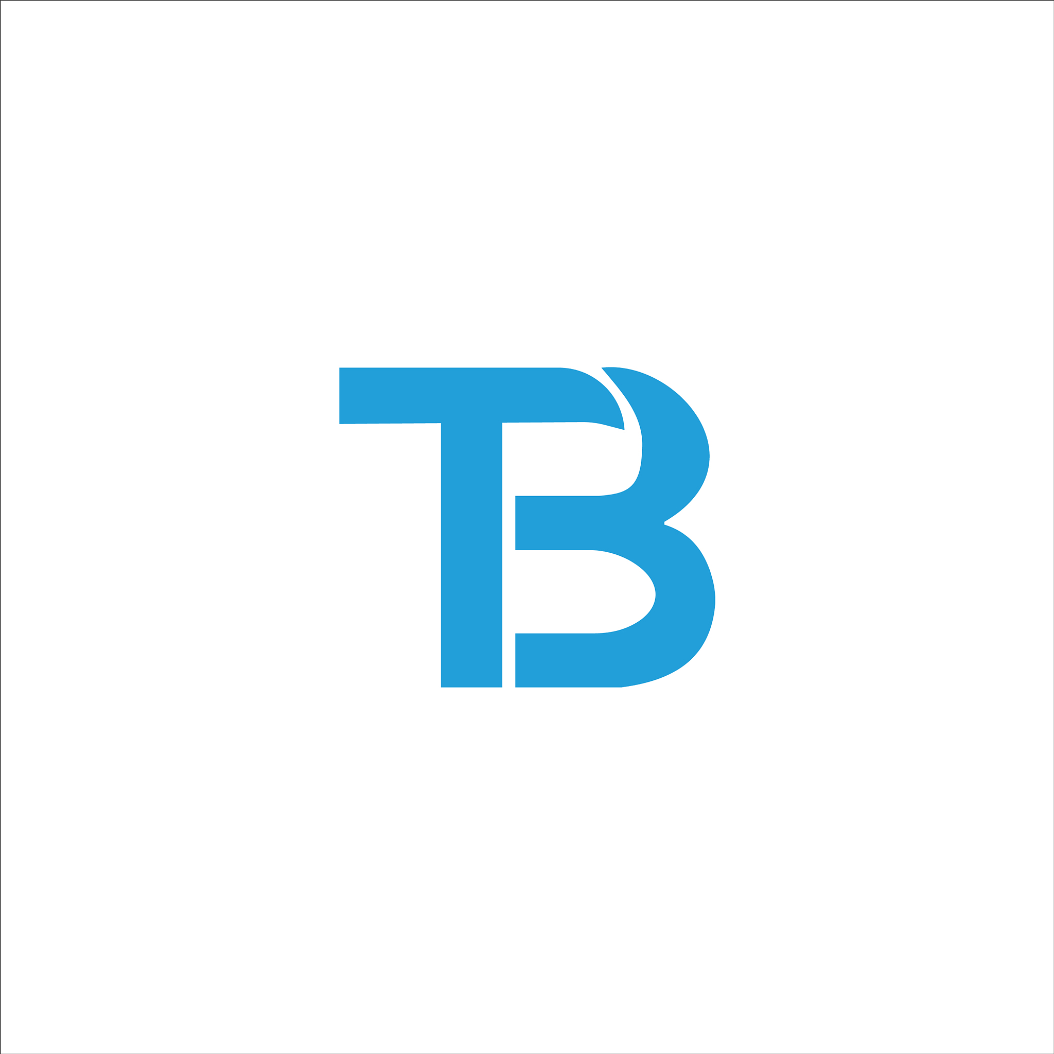 initial letter tb or bt logo design template