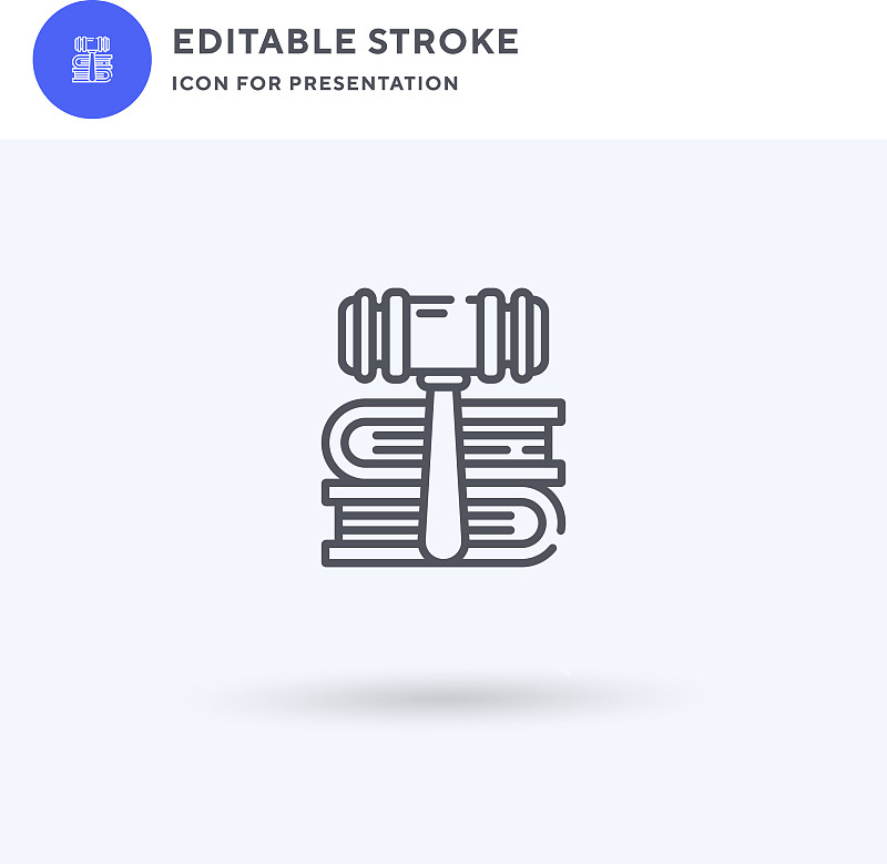 law icon filled flat sign solid pictogram