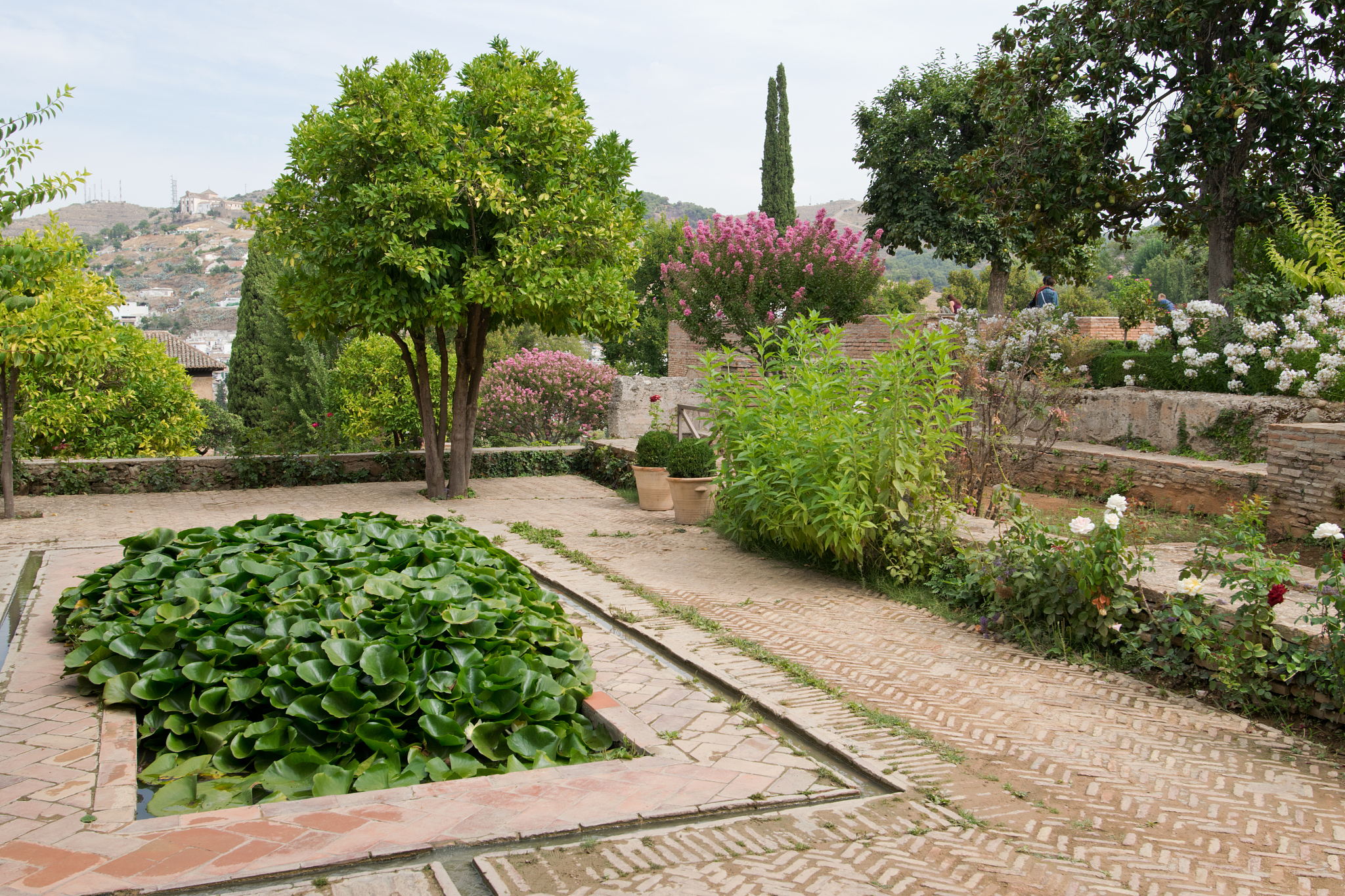 alhambra's gardens. andalusia. spain.europe.