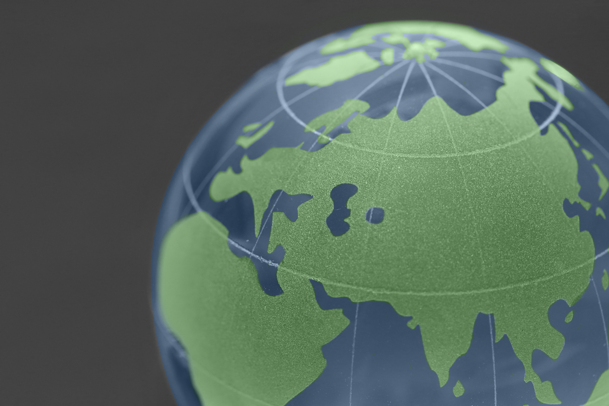 background of glass globe