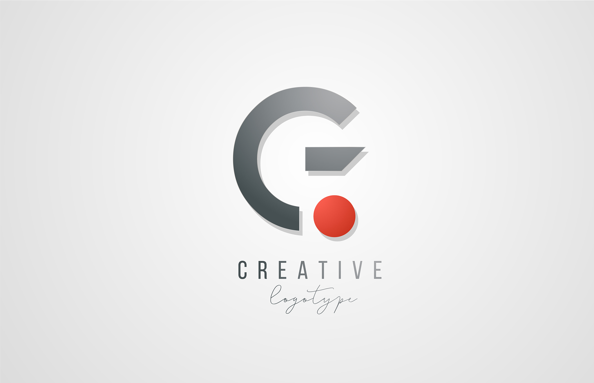 letter g logo alphabet icon design template