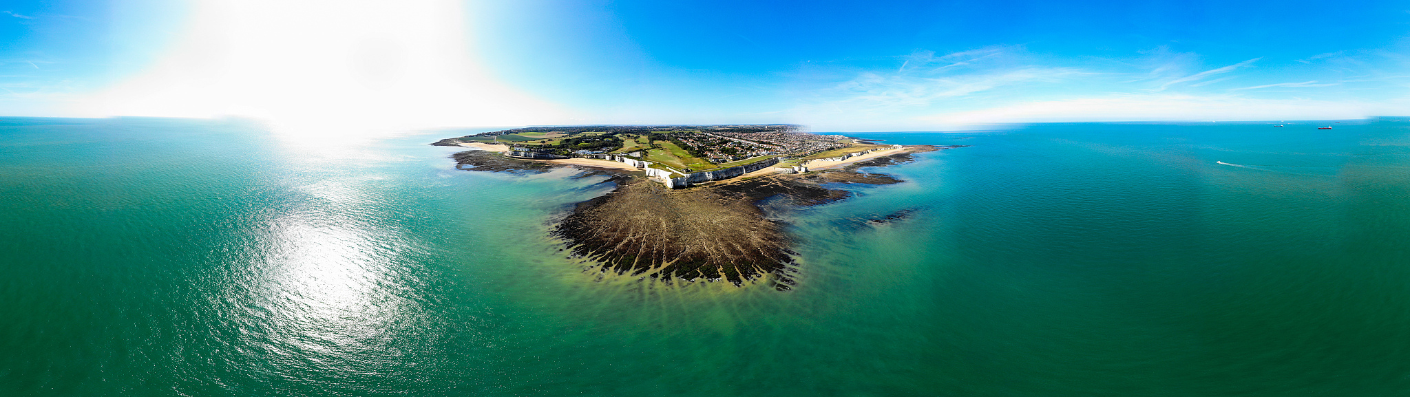 panoramic view of sea against sky