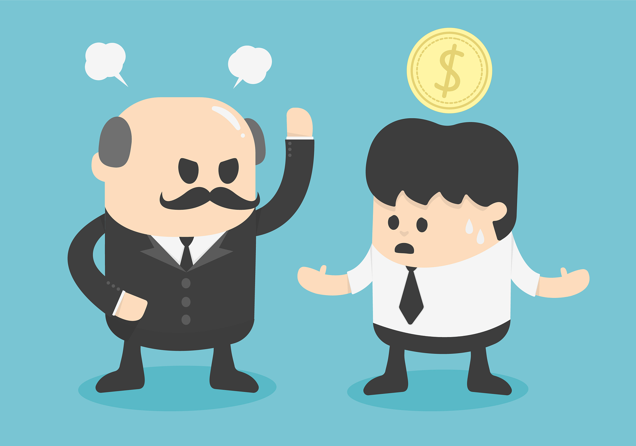 concept cartoon seek only profit