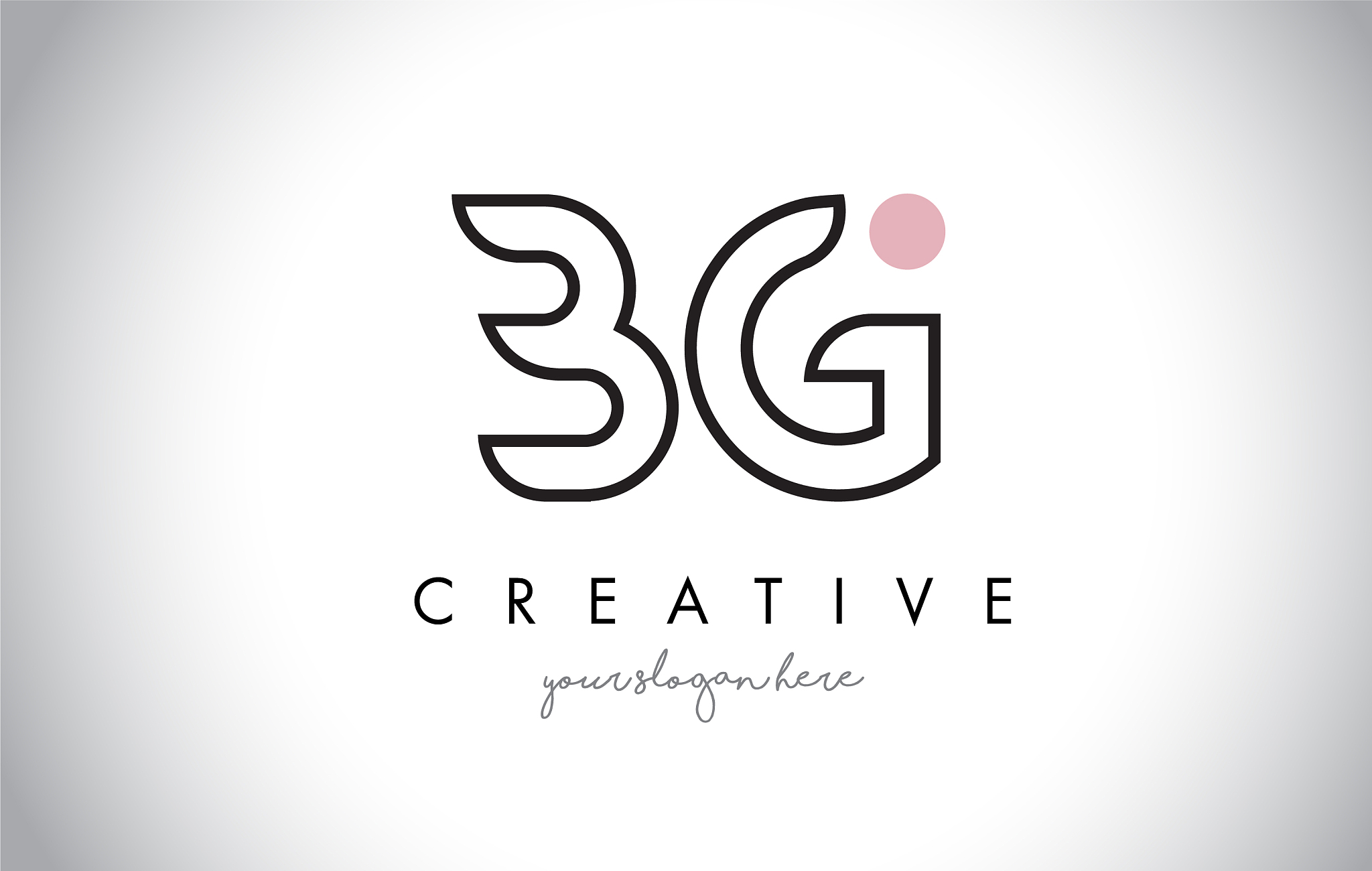 bg letter logo design with creative modern trendy