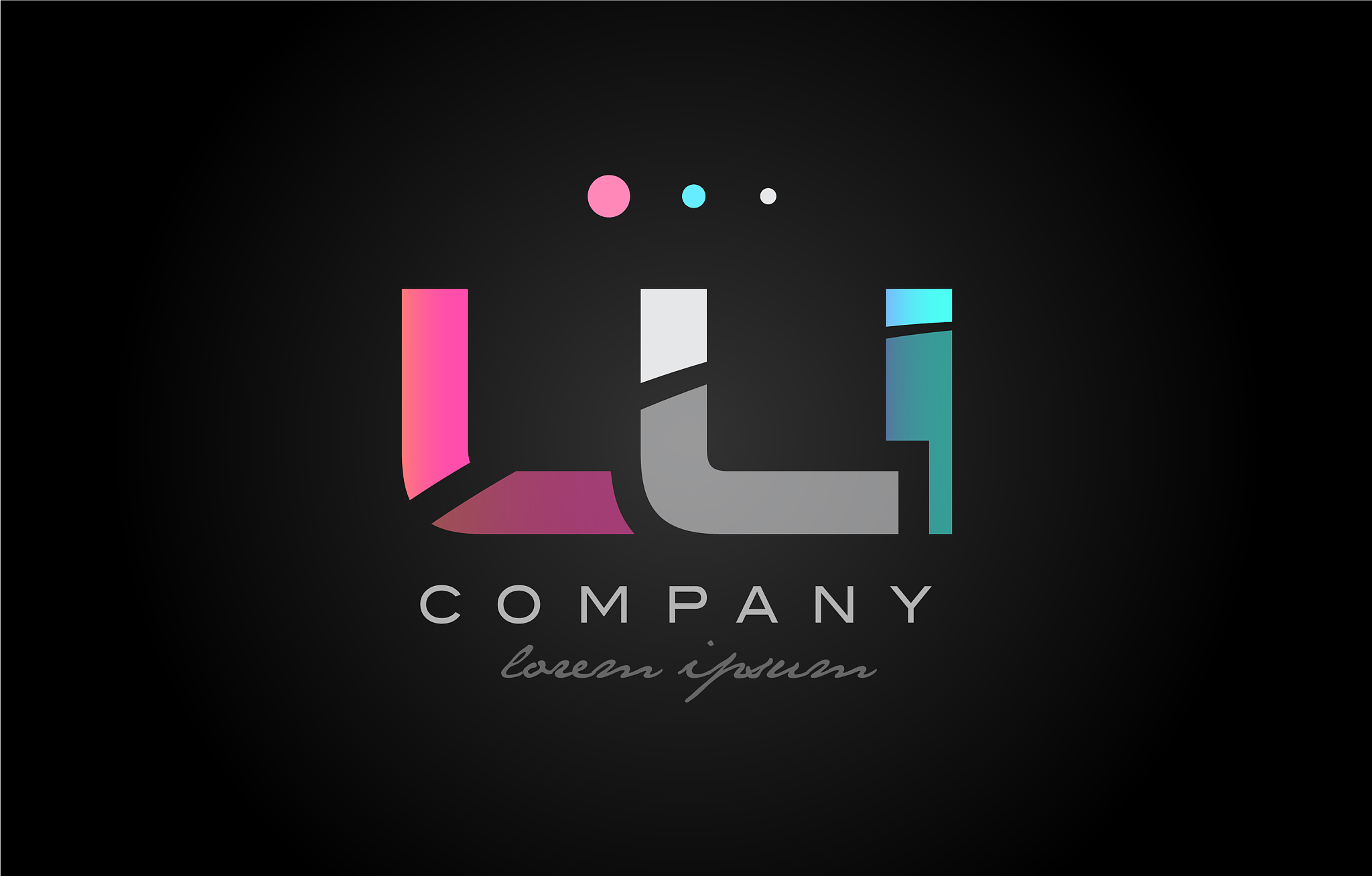 lli l l i three letter logo icon design