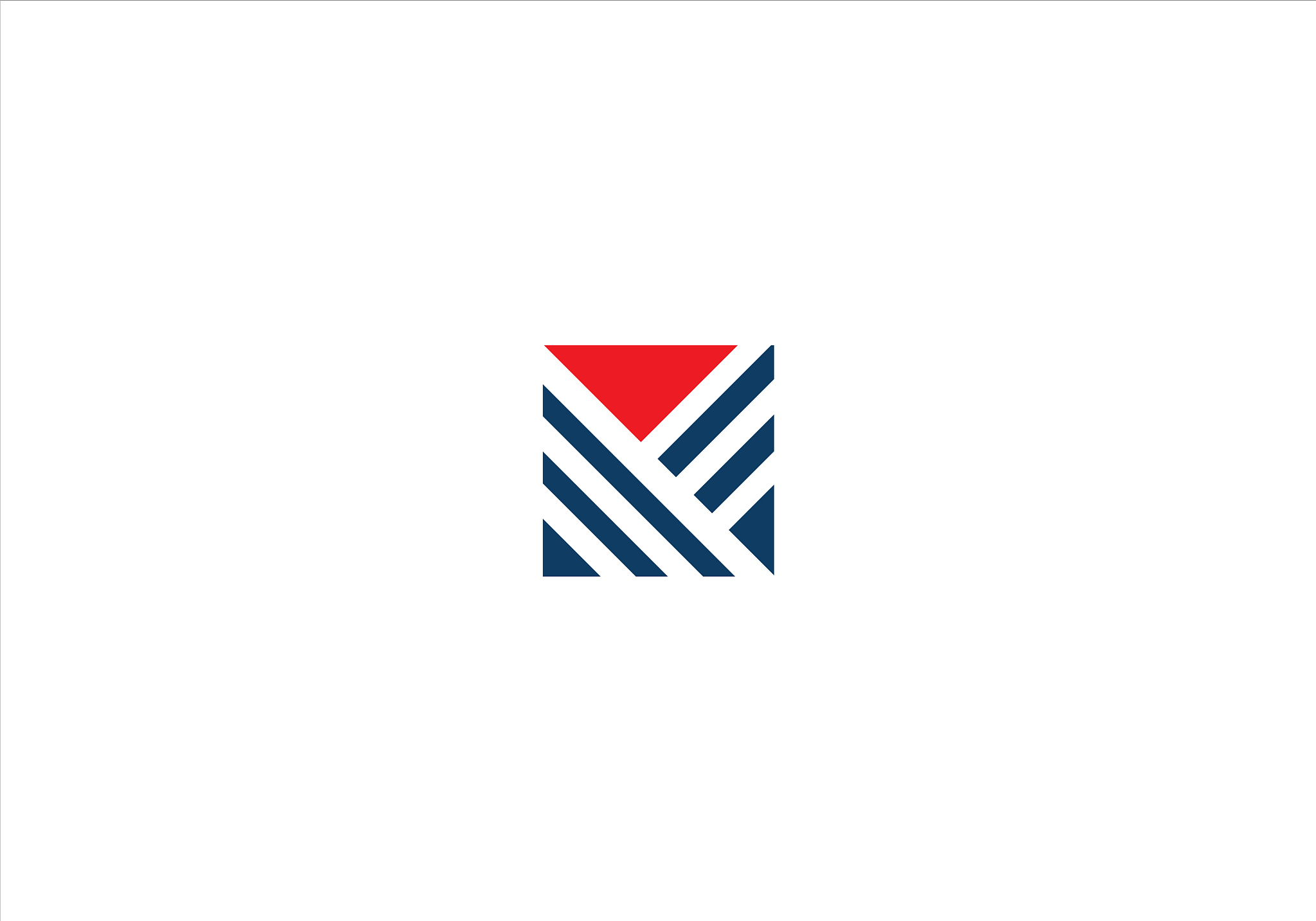 triangle stripe abstract company logo
