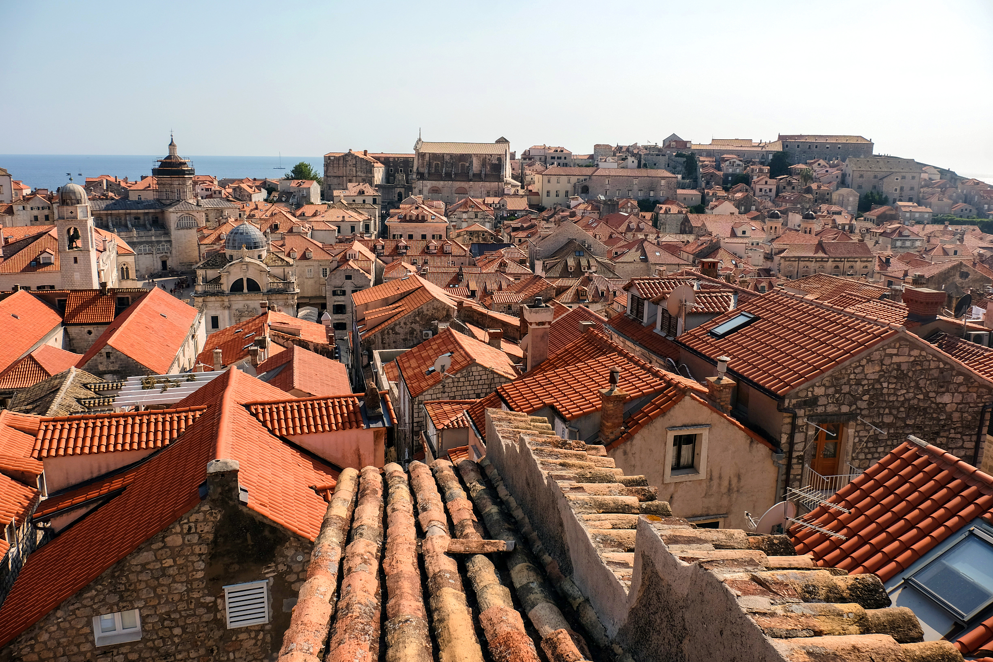 dubrovnik old town. the walls of dubrovnik. unesco world heritag