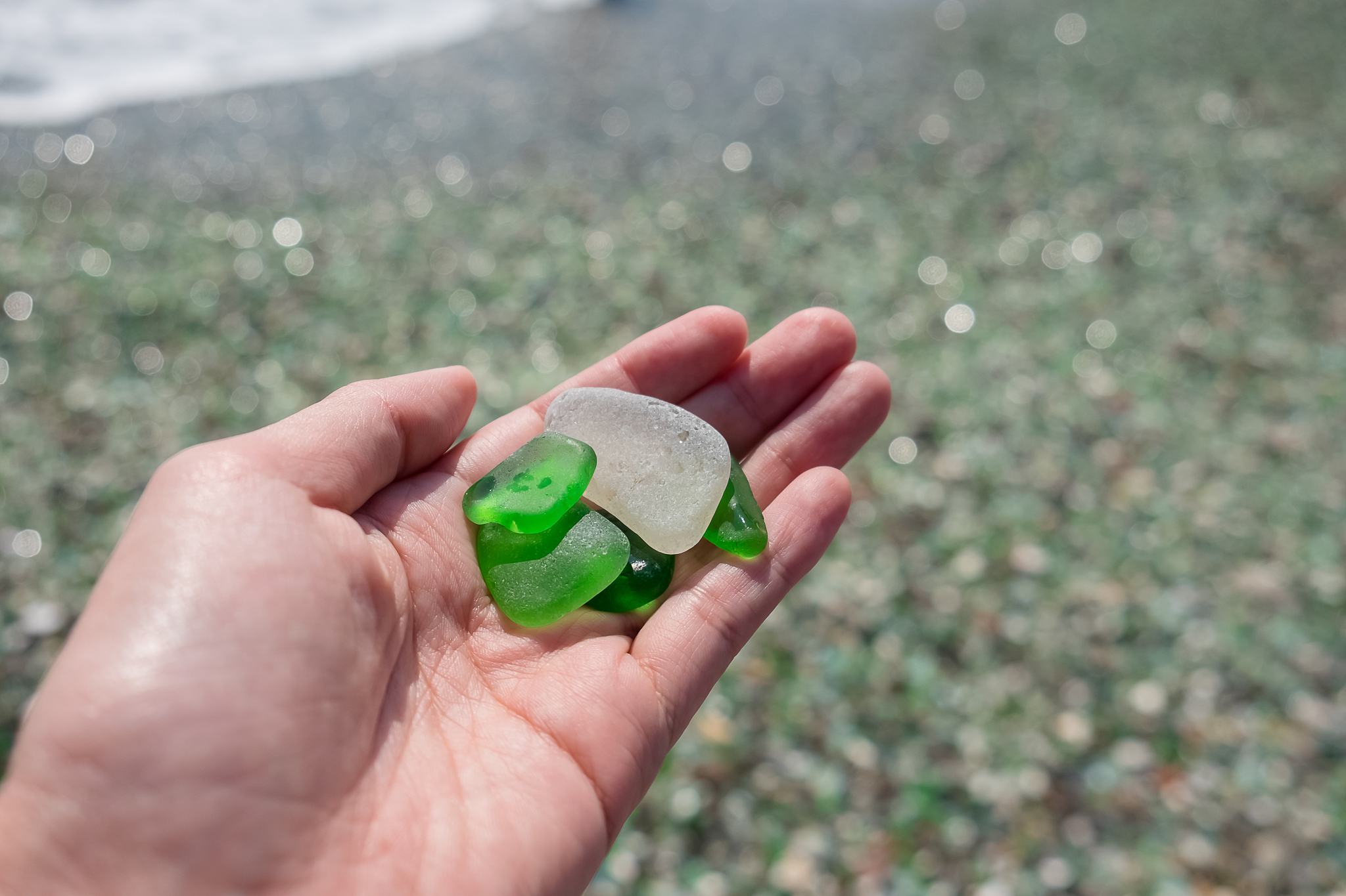 glass beach in vladivostok, russia
