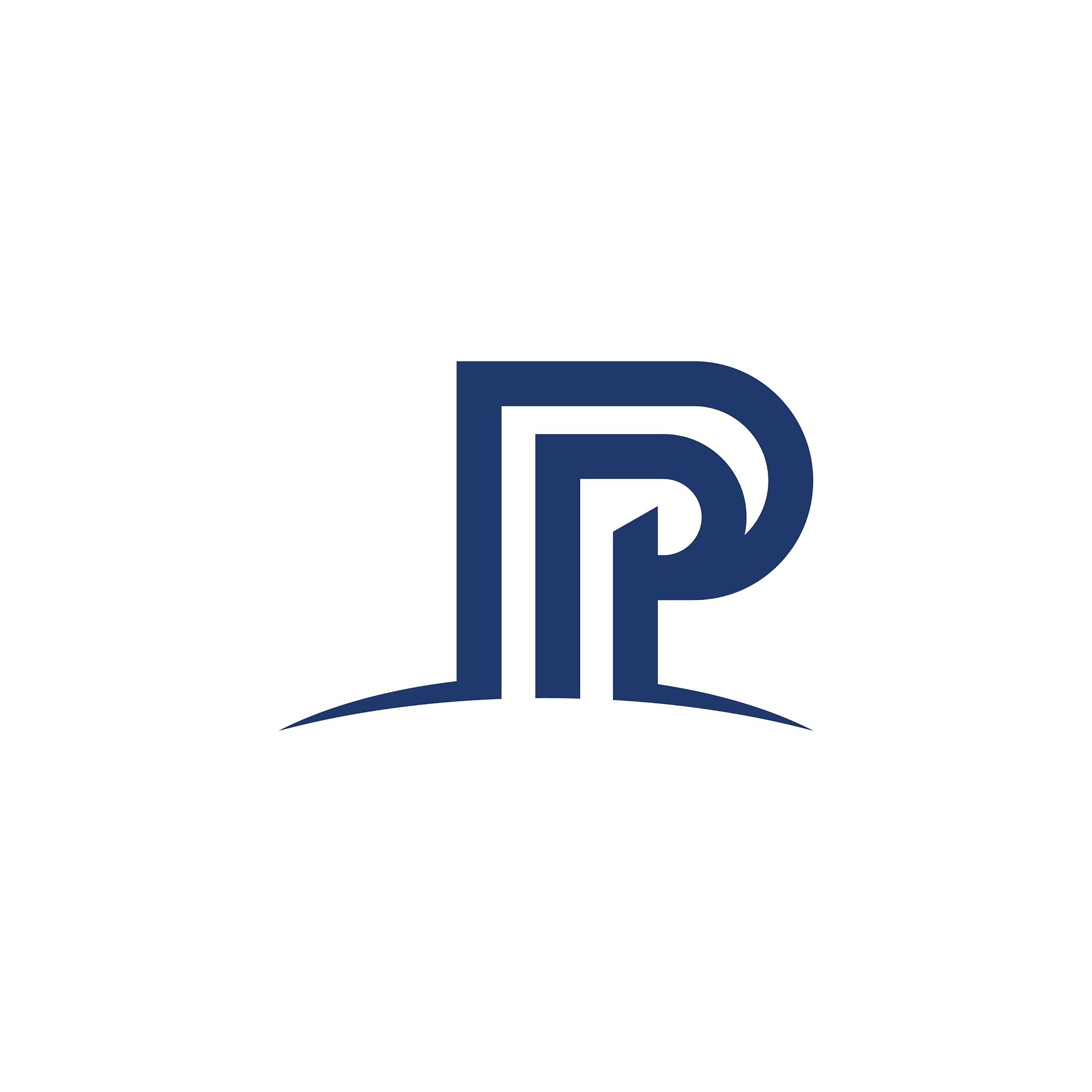 p letter logo template