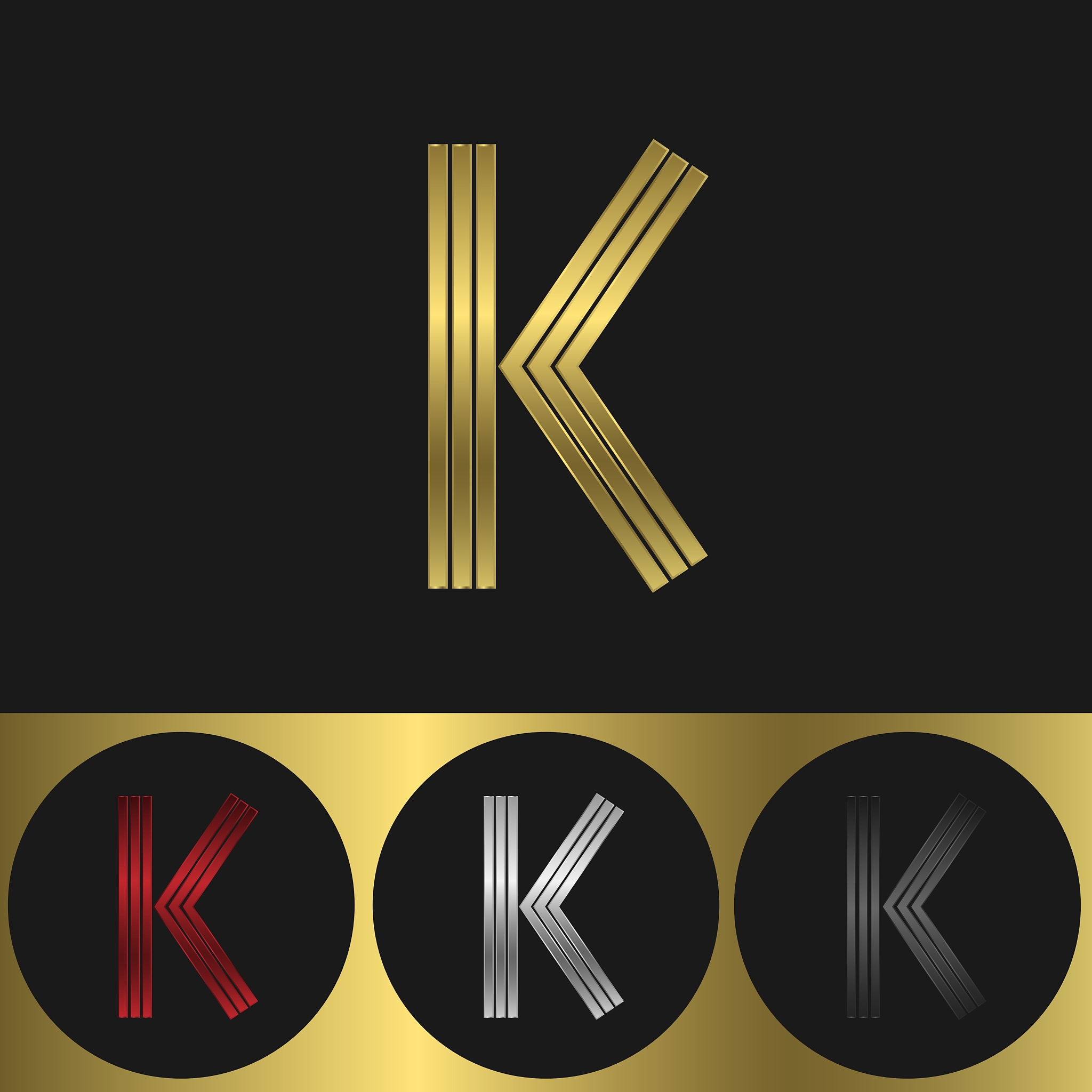 k letter logo