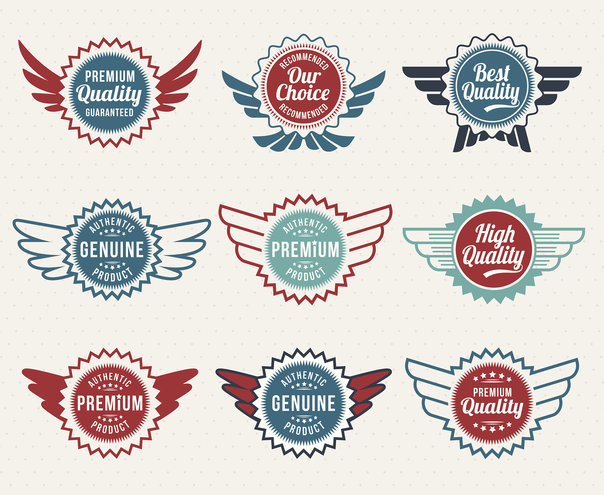 vintage style badge and banner icon