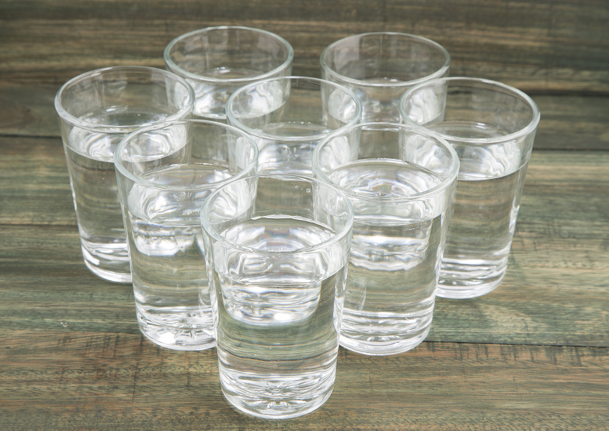 eight glasses of water a day
