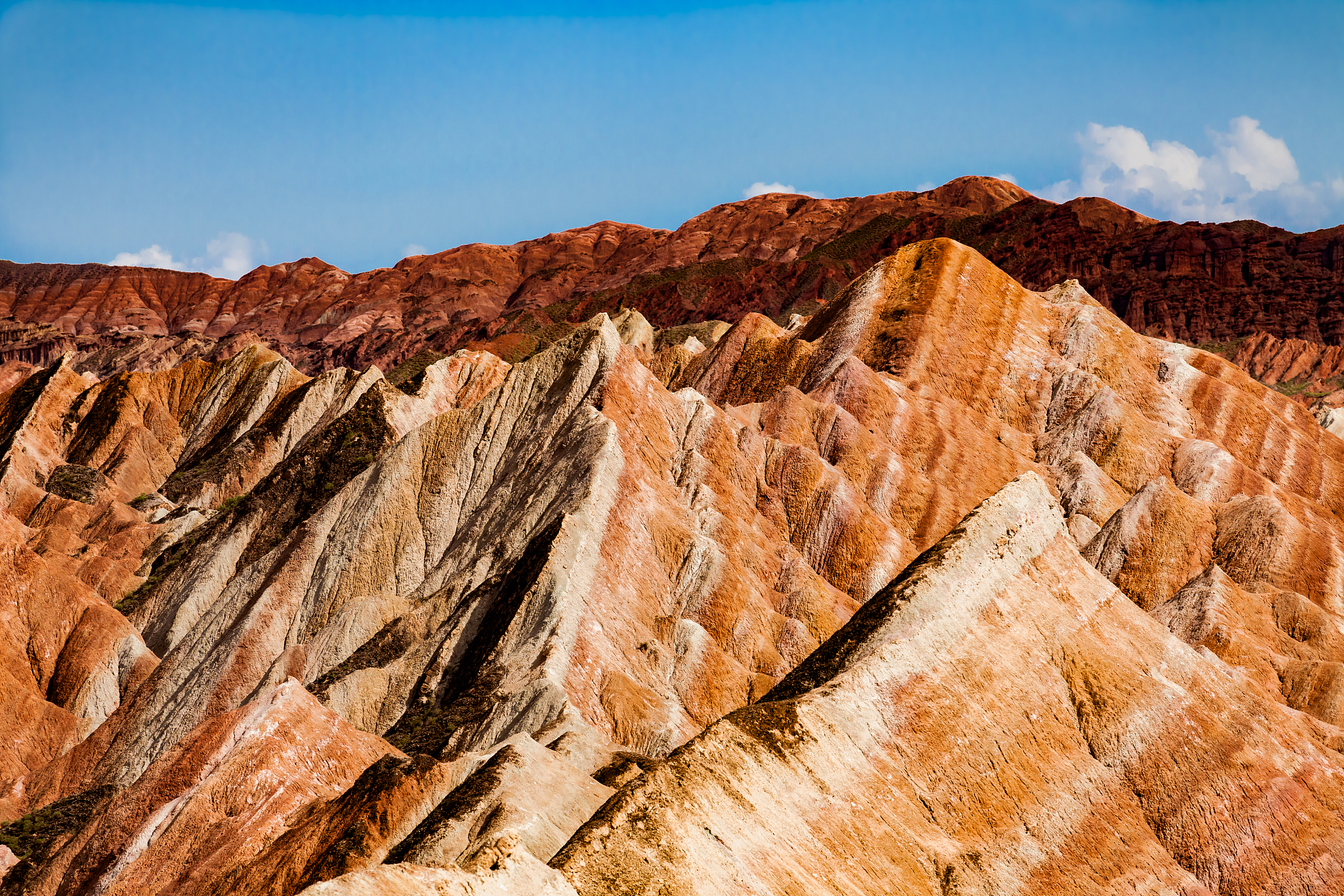colorful danxia landform in zhangye,gansu,china.