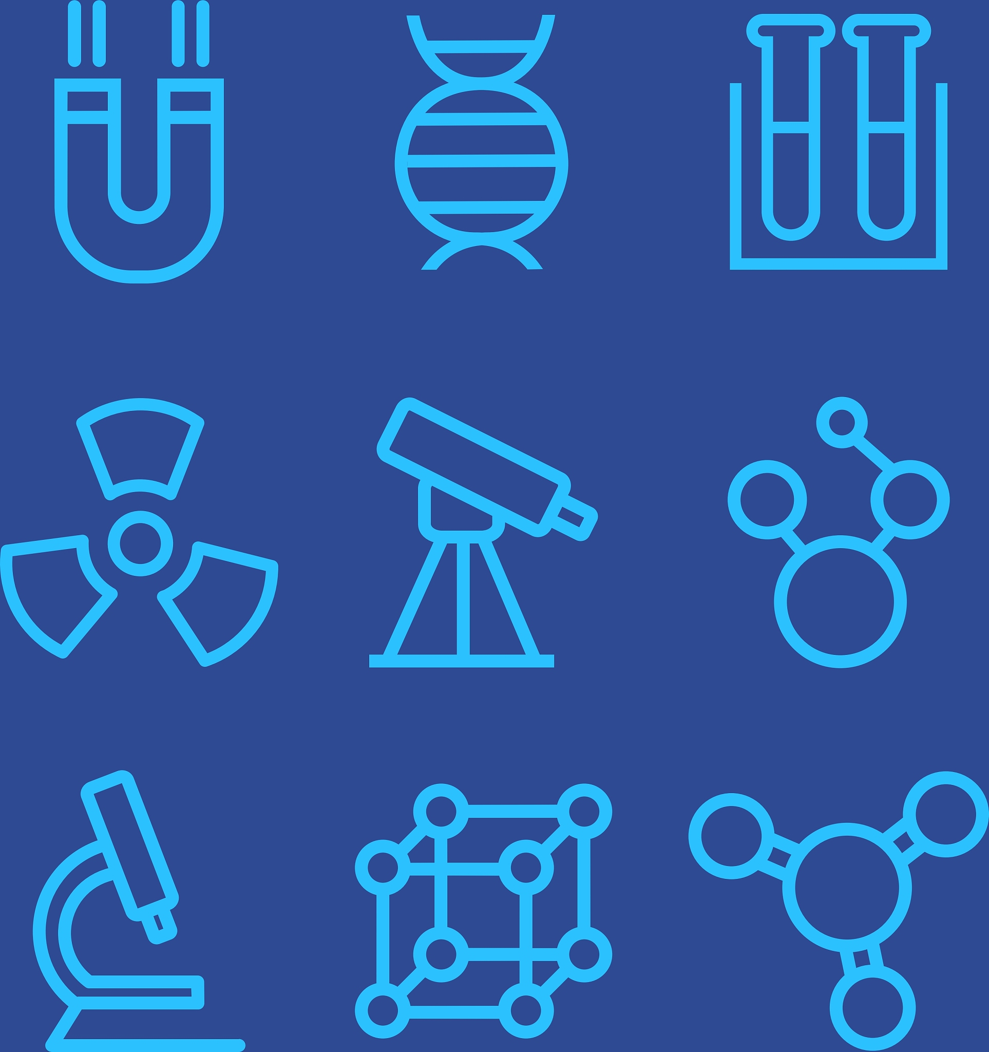 science icons set