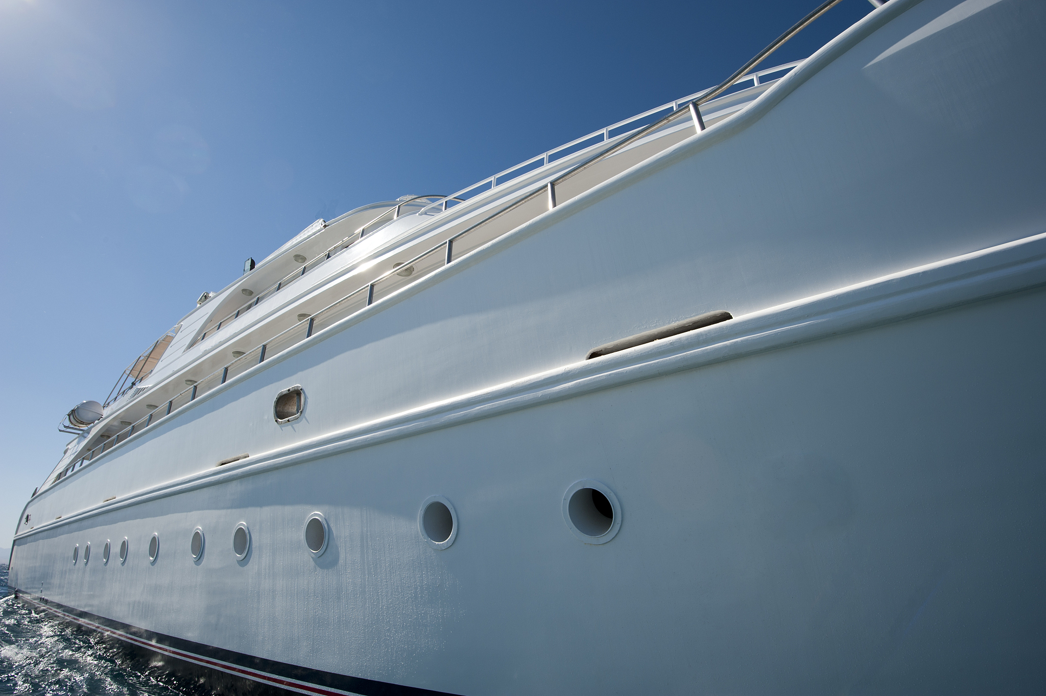 large luxury motor yacht