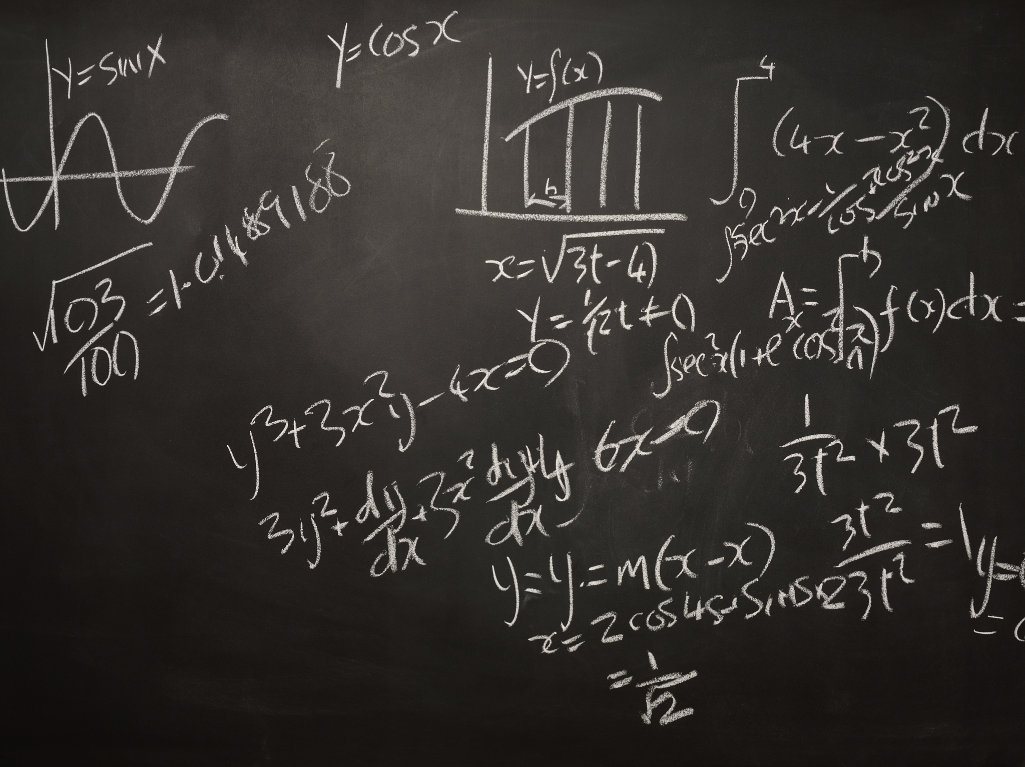 mathematics on a blackboard