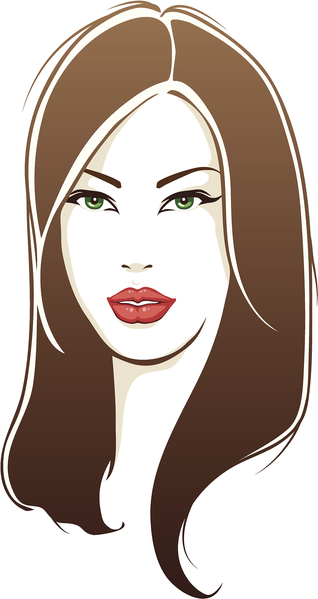 如何形容一个中国美女面部用于在ai中作画