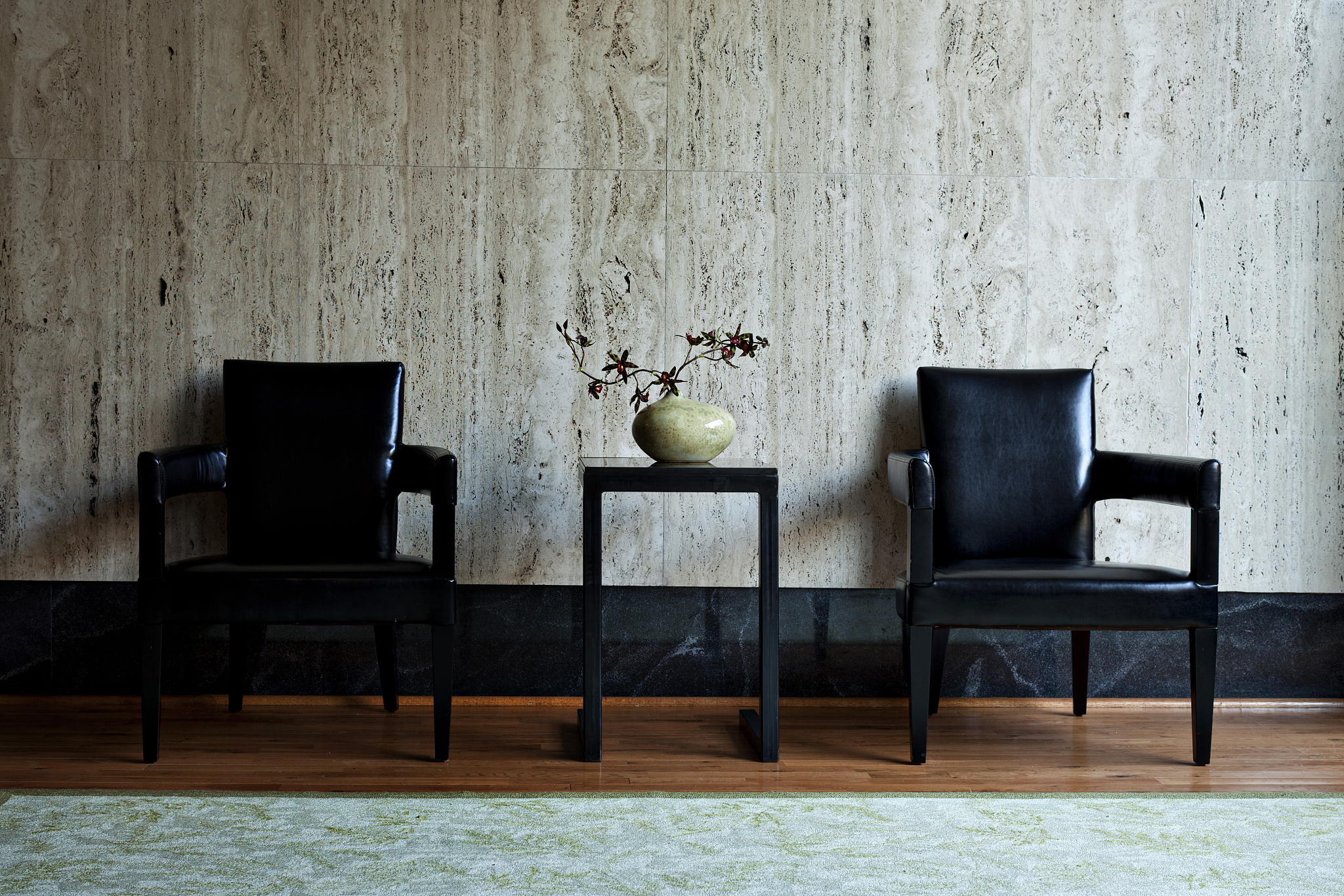 waiting room with two chairs