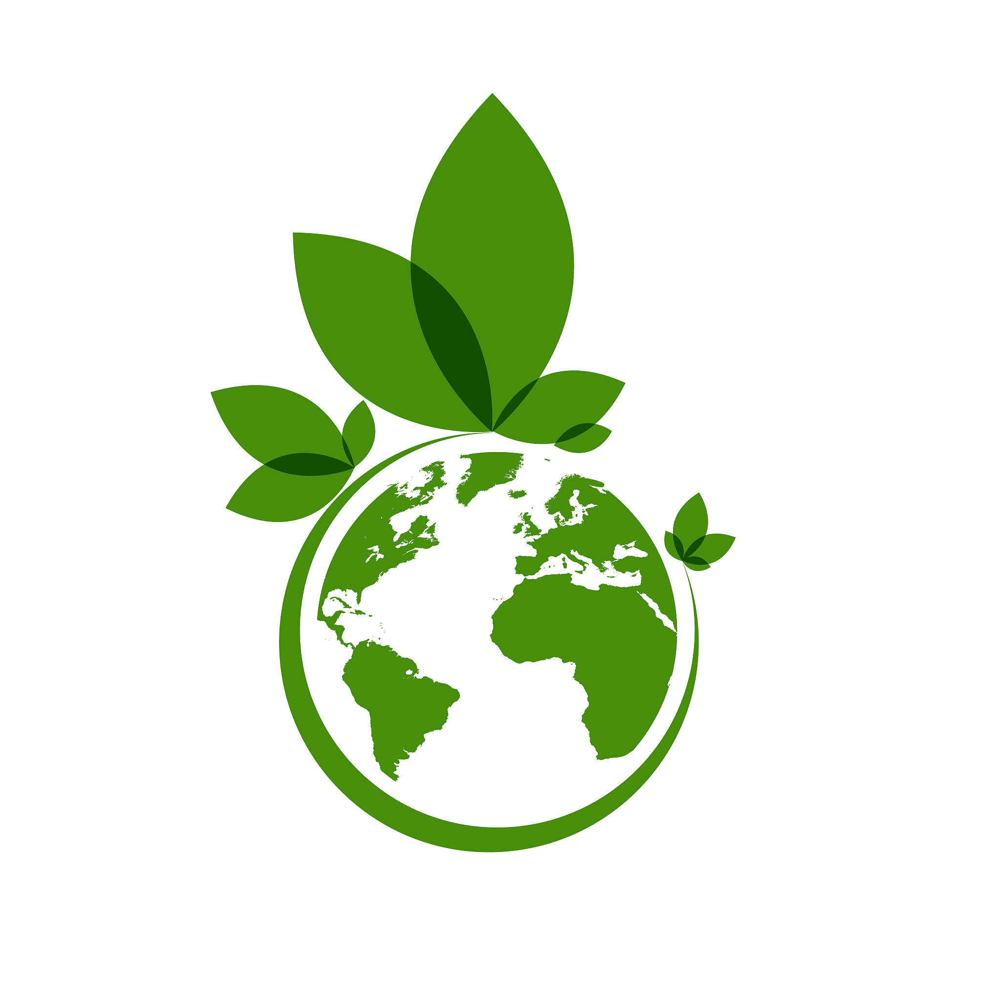 ecology world symbol, icon. eco friendly concept for company