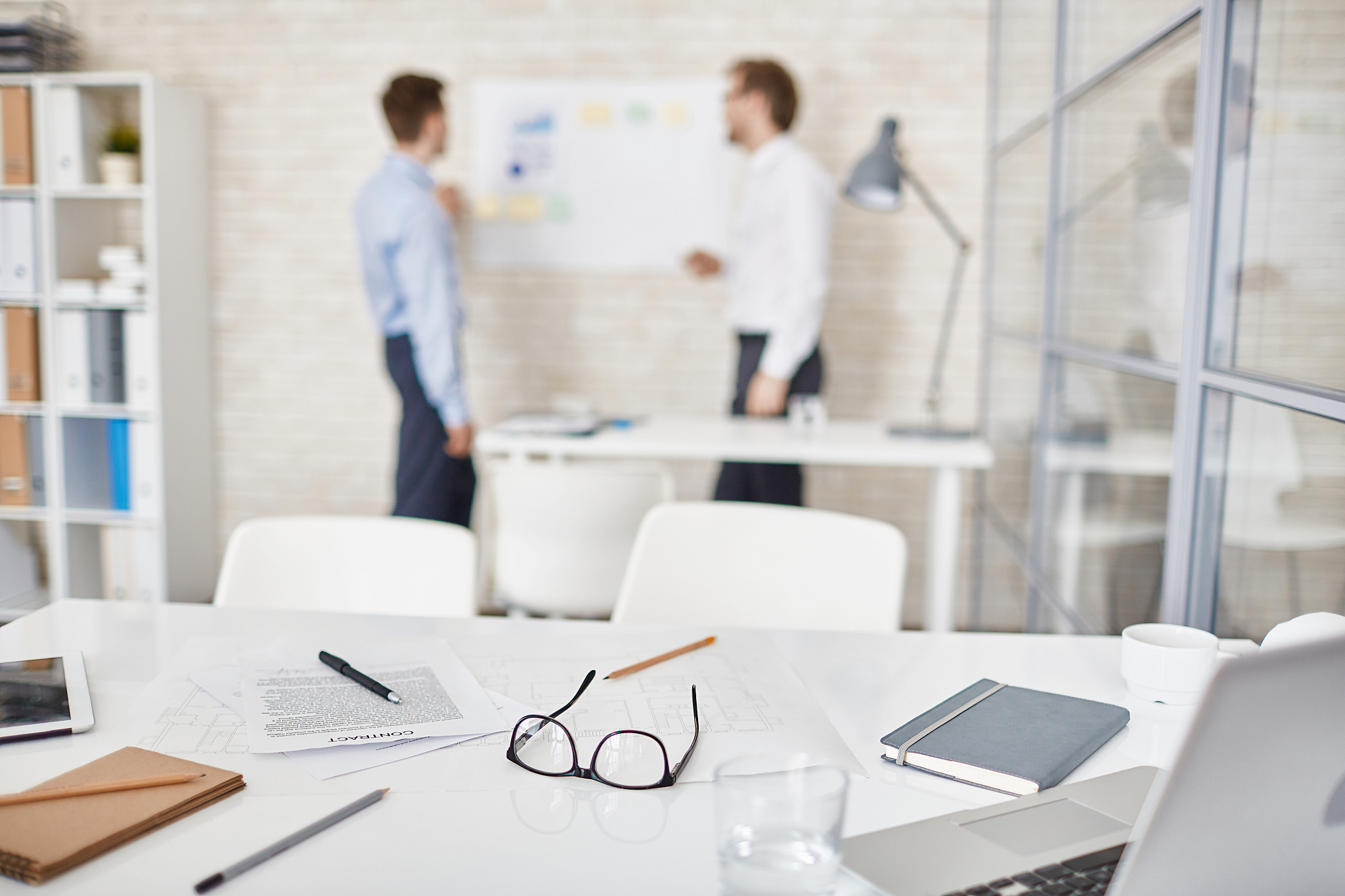 objects on workplace