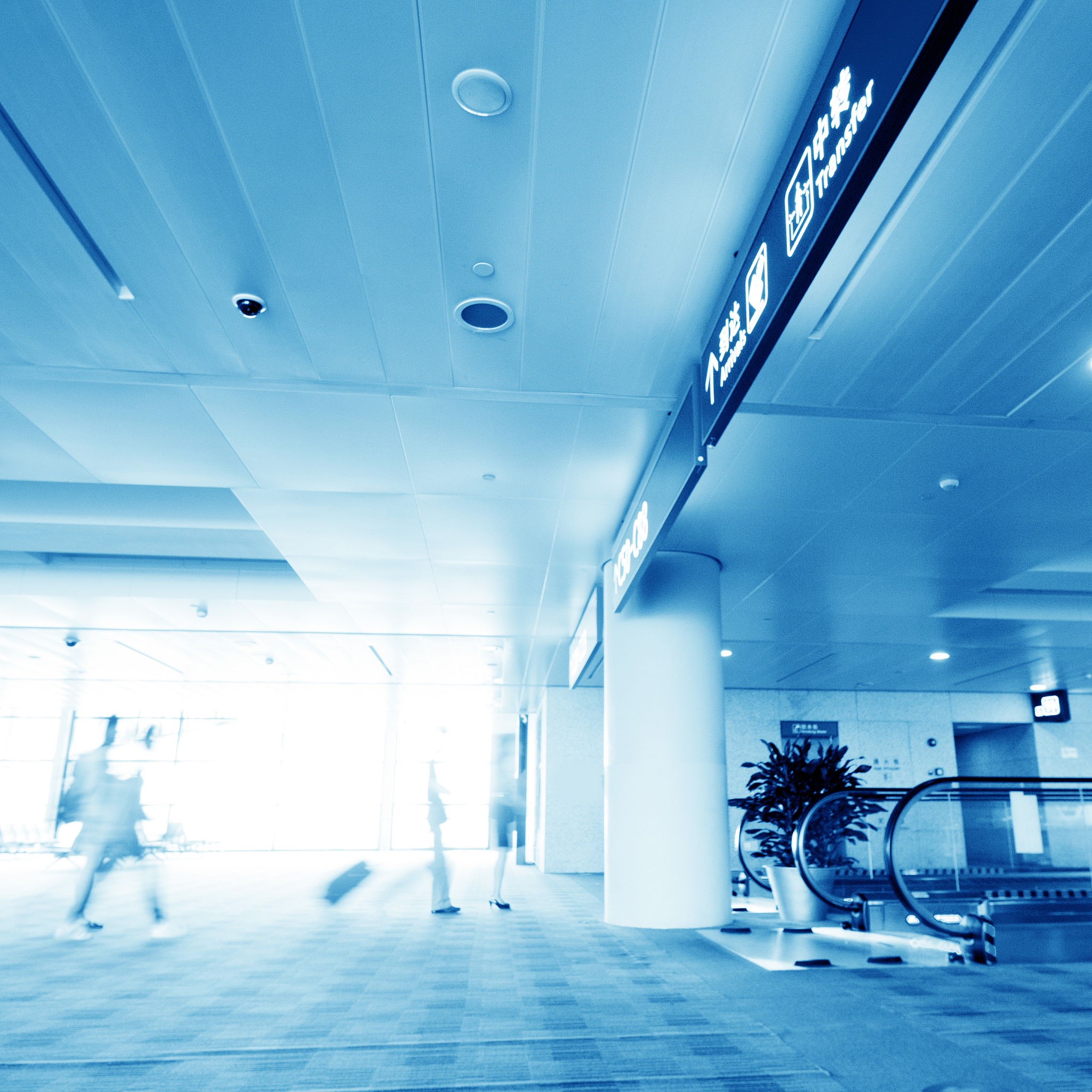 passenger in the shanghai pudong airport