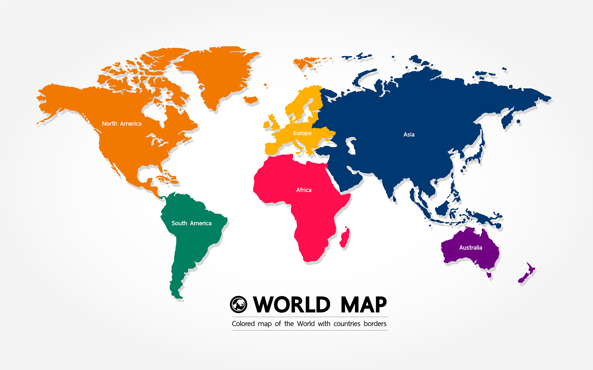 grand world map graphic element