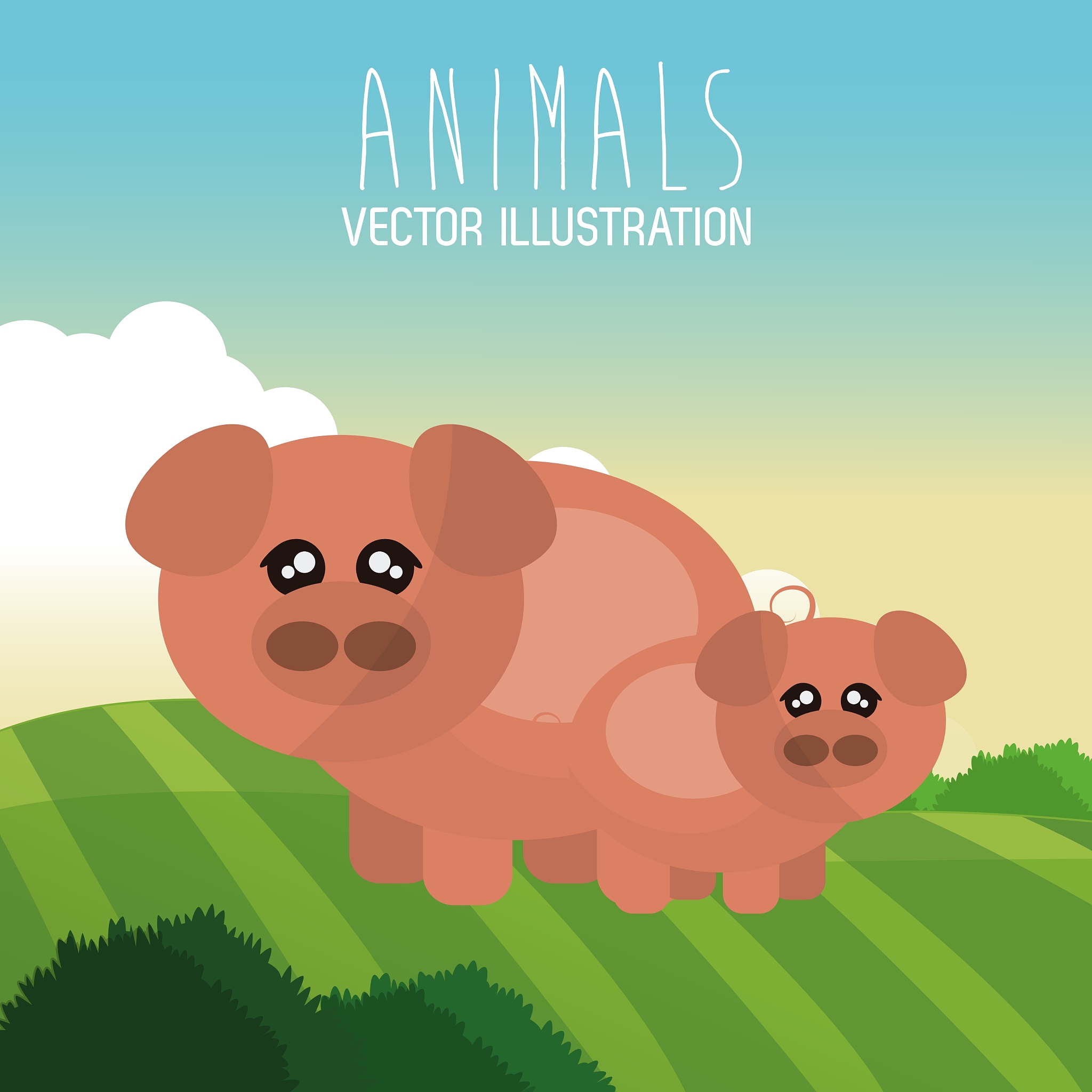 The Story of the Three Little PigsThree little pigsThere are three little pigs。 They live in a small house with their mother。 "This house is too small。 The three of you must leave home。 You must