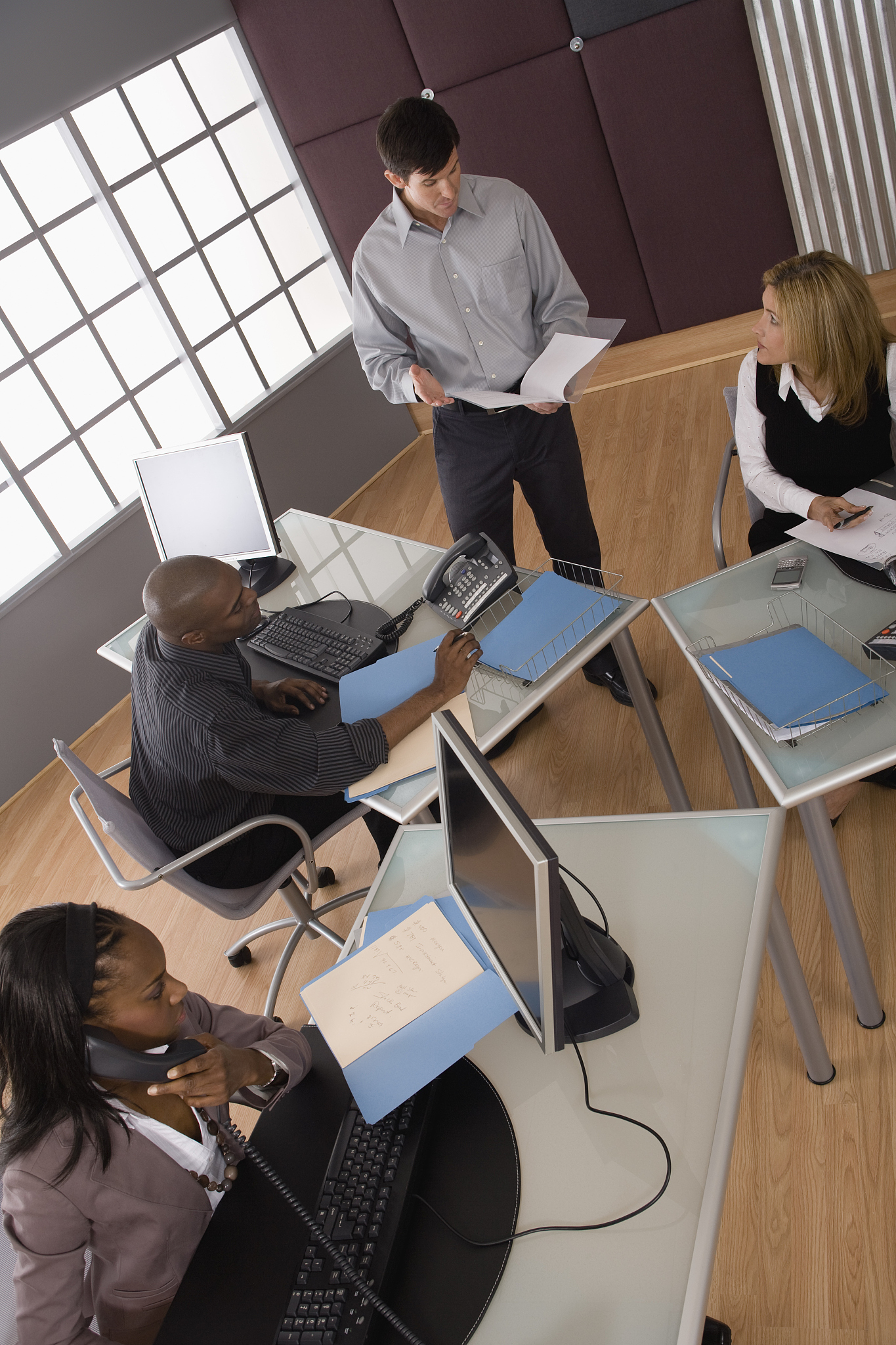 businesspeople in office