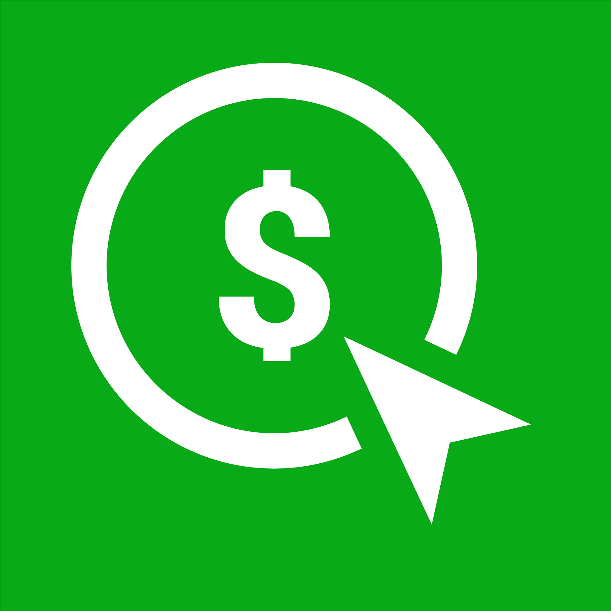 money and profit search icon