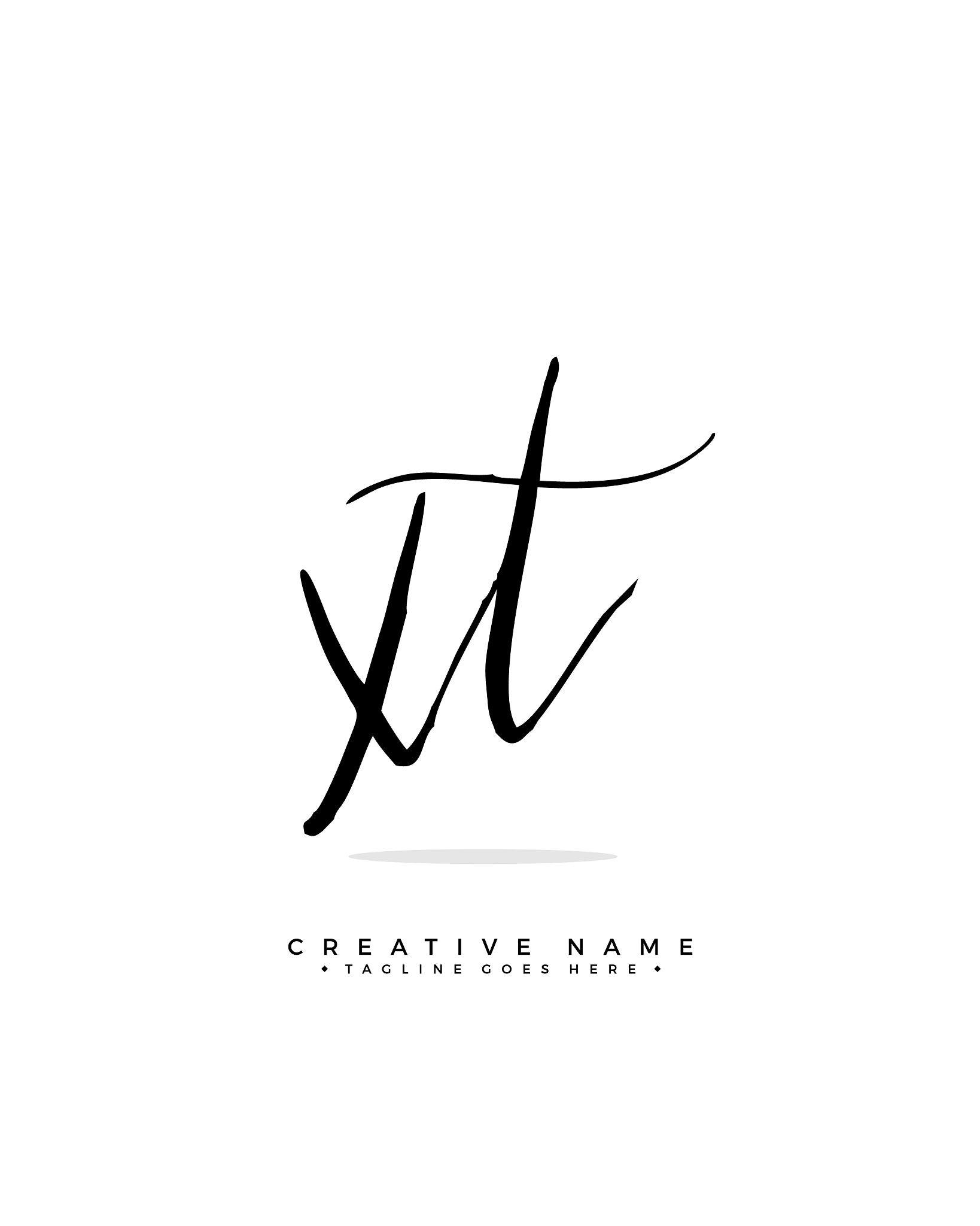 x t xt initial logo signature handwriting