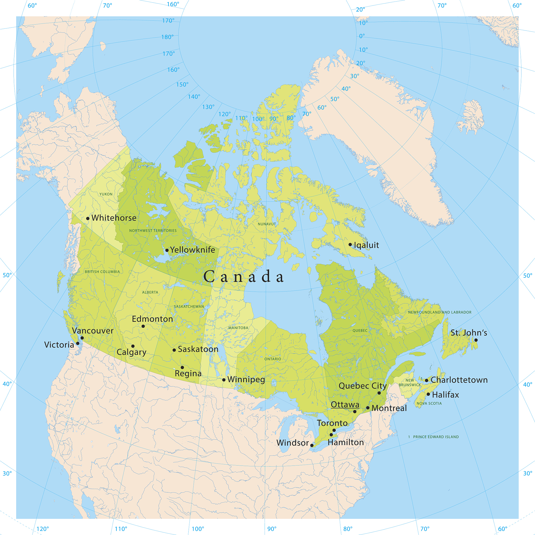canada vector map