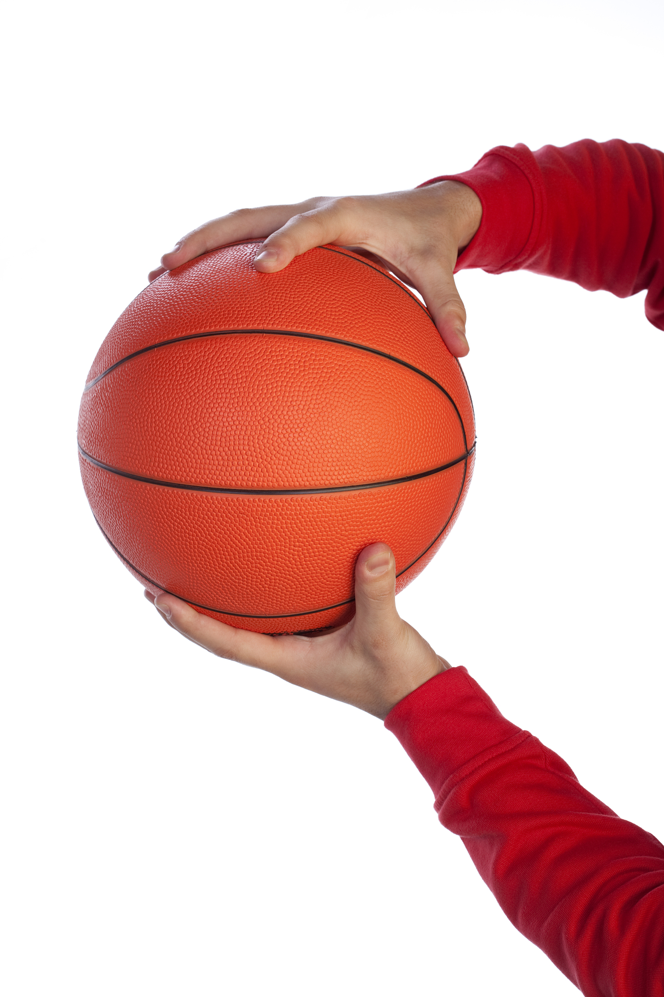 man holding basketball