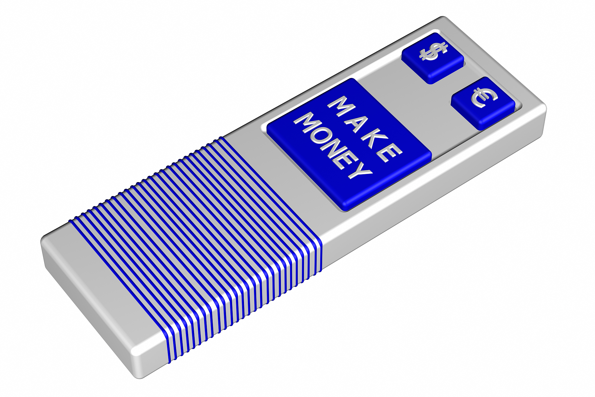 concept: control panel with word make money
