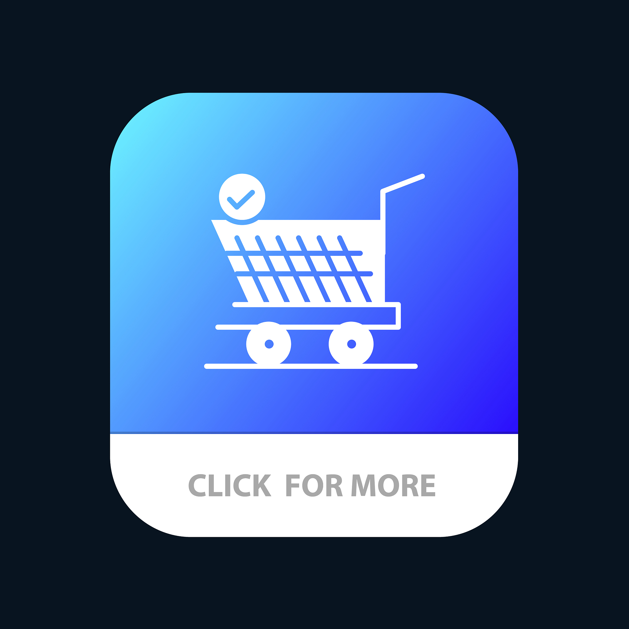 trolley retail shopping cart mobile app icon