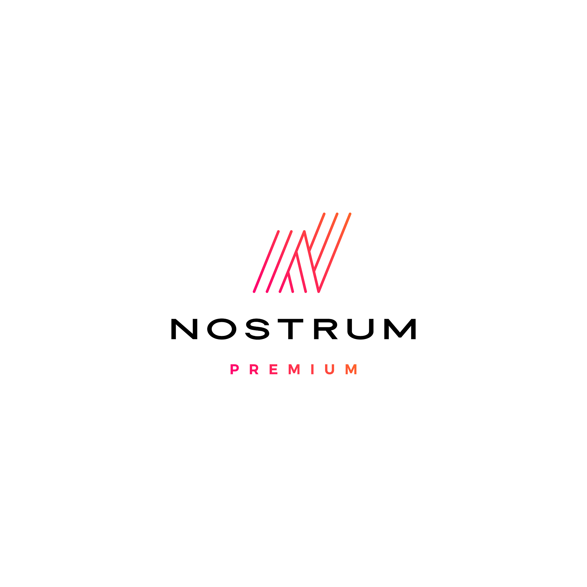 n letter initial logo icon