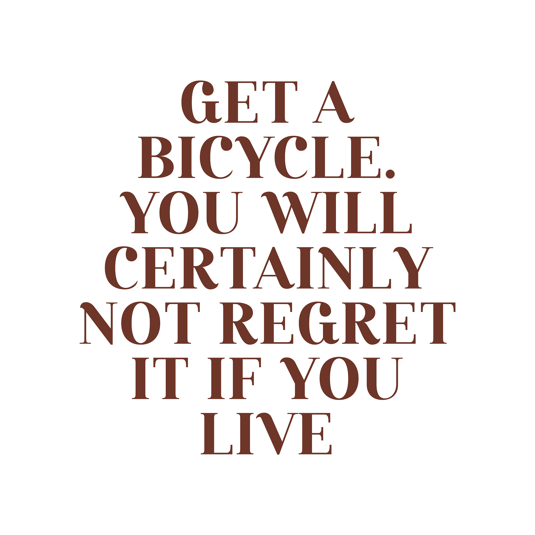 get a bicycle you will certainly not regret it if