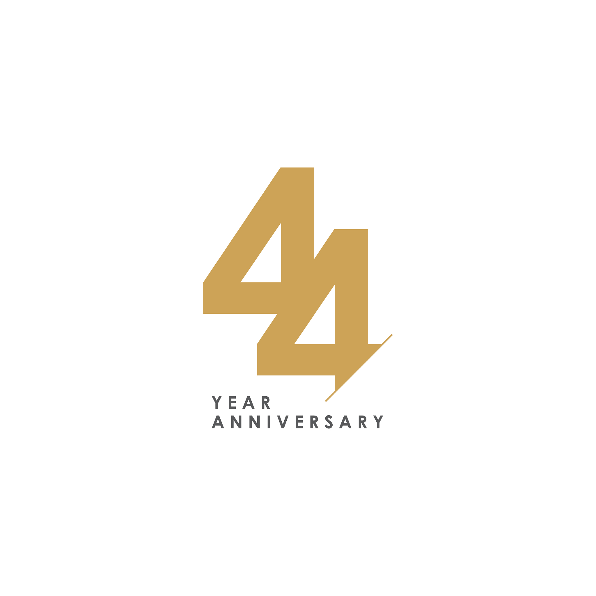 44 year anniversary template design
