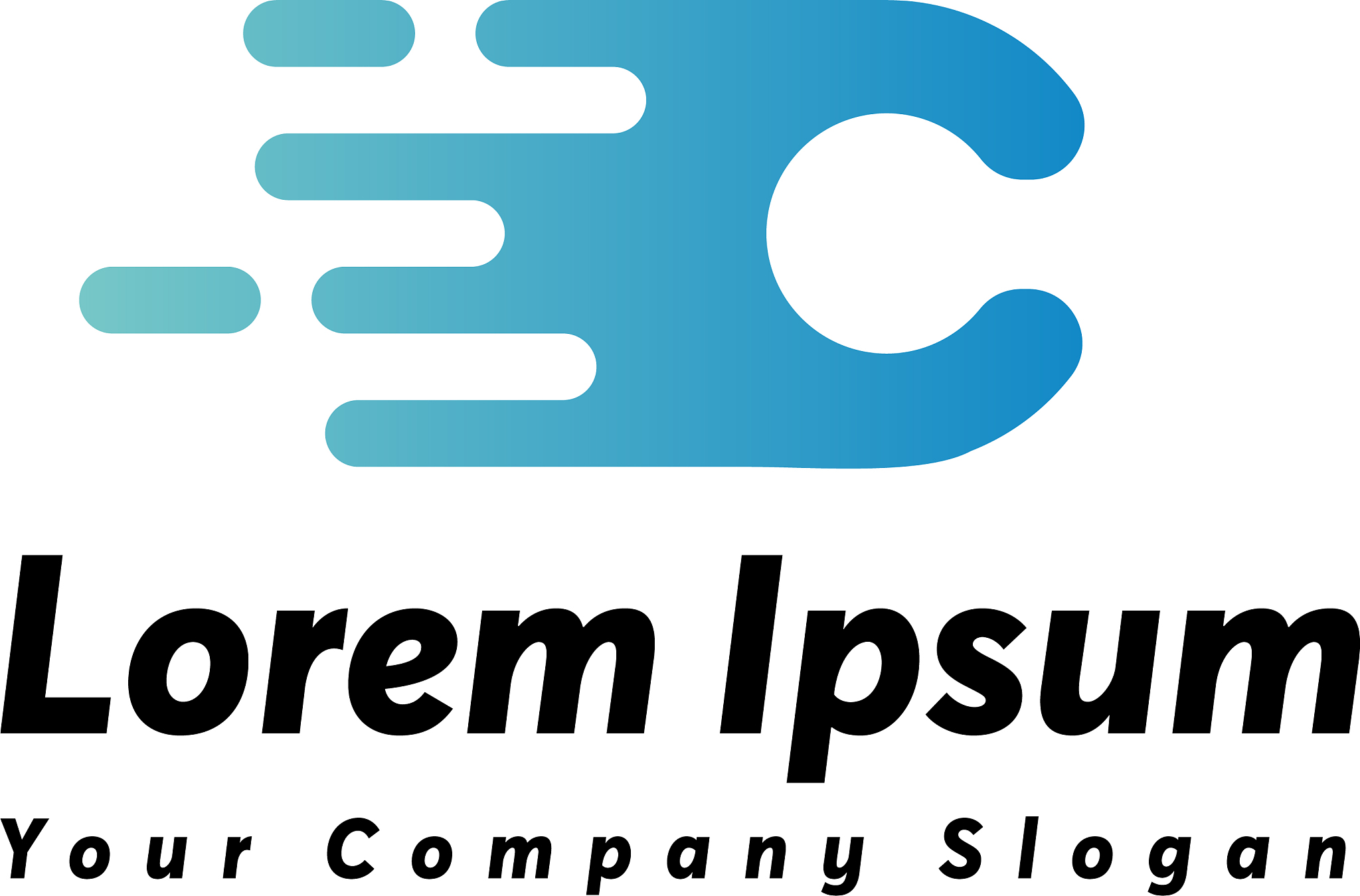 fast letter c logo icon design