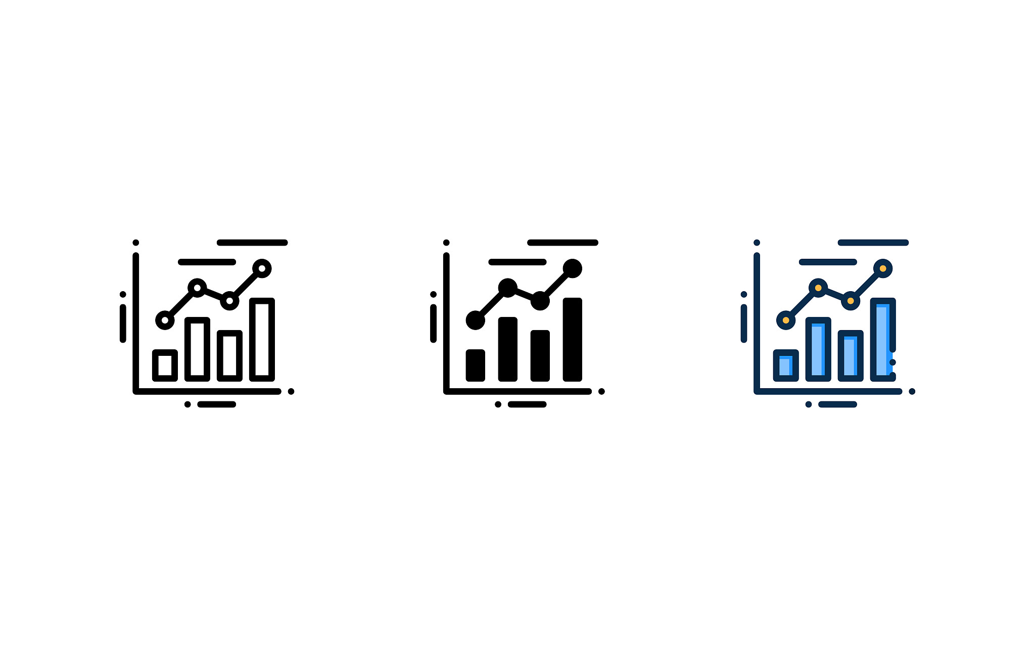 data graph of business progress